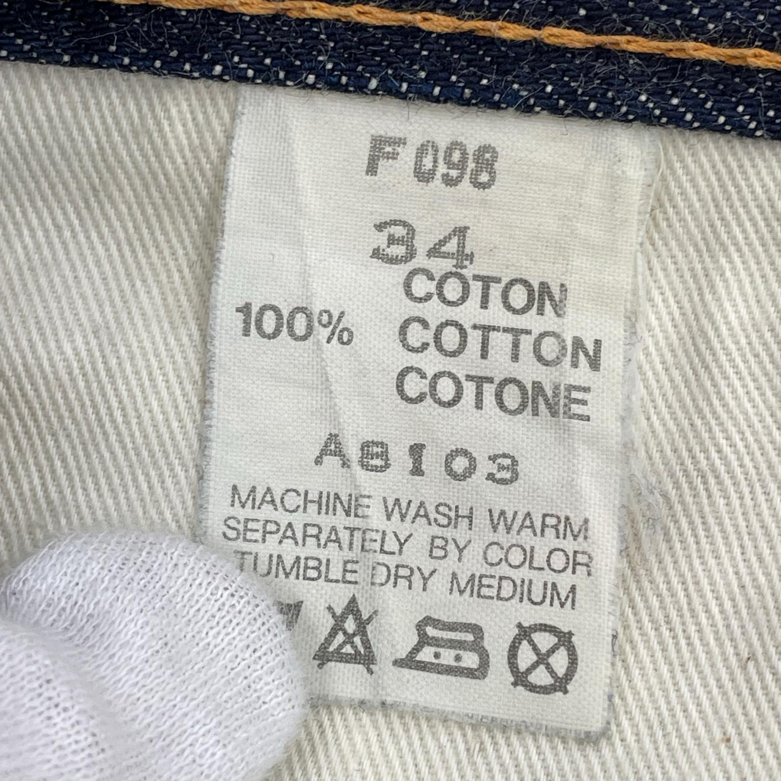 デニムパンツ f.o.b factory 赤耳 インディゴ 34 ネイビー