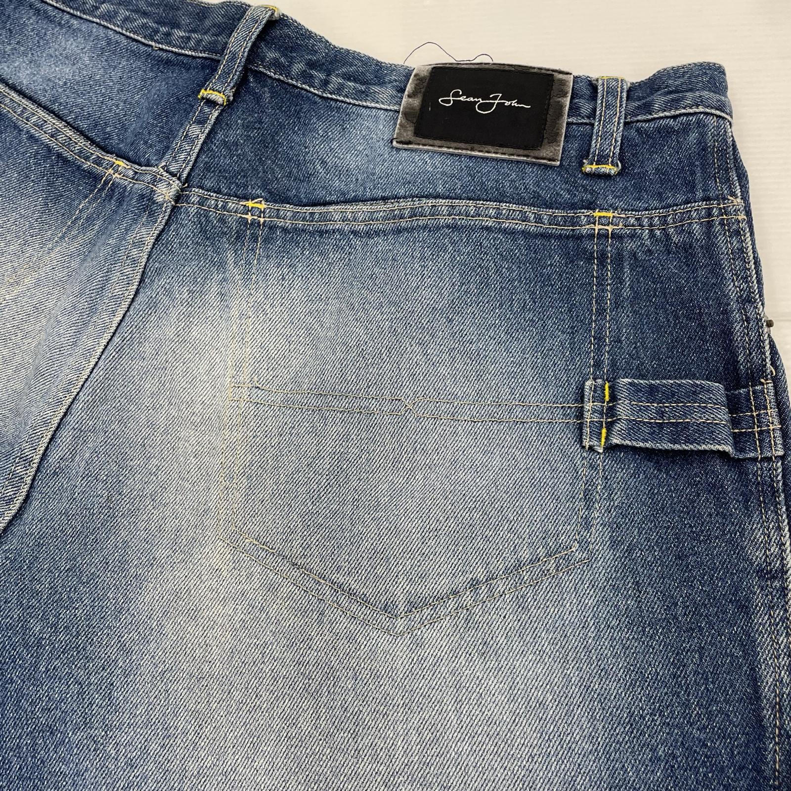 デニムパンツ SEAN JOHN ワイド インディゴ 36