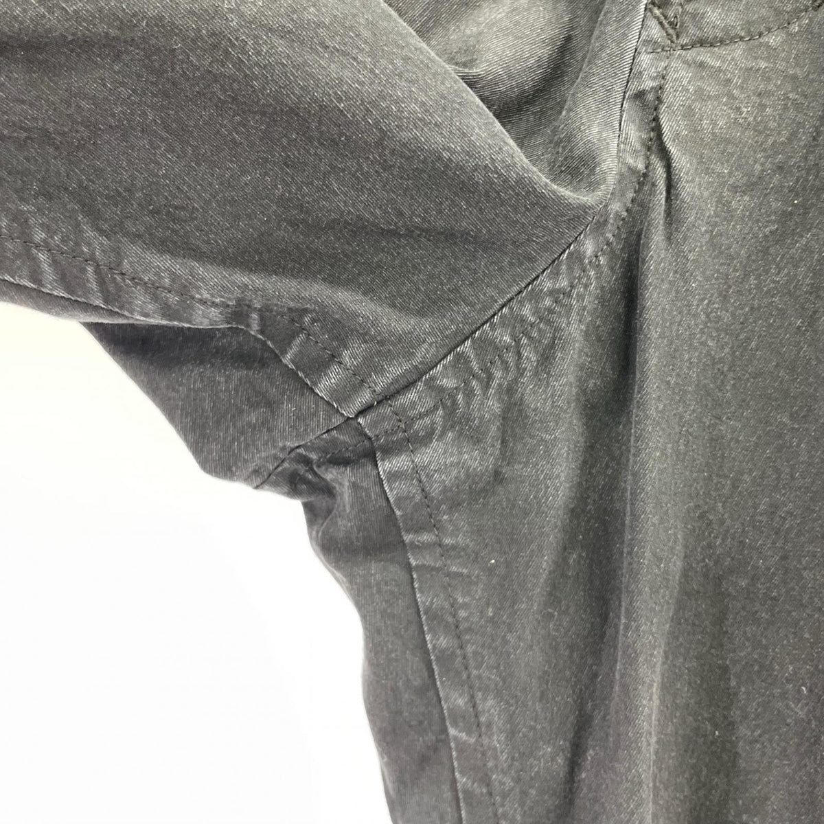 パンツ カットオフ コットン タックパンツ 3 3 ブラック