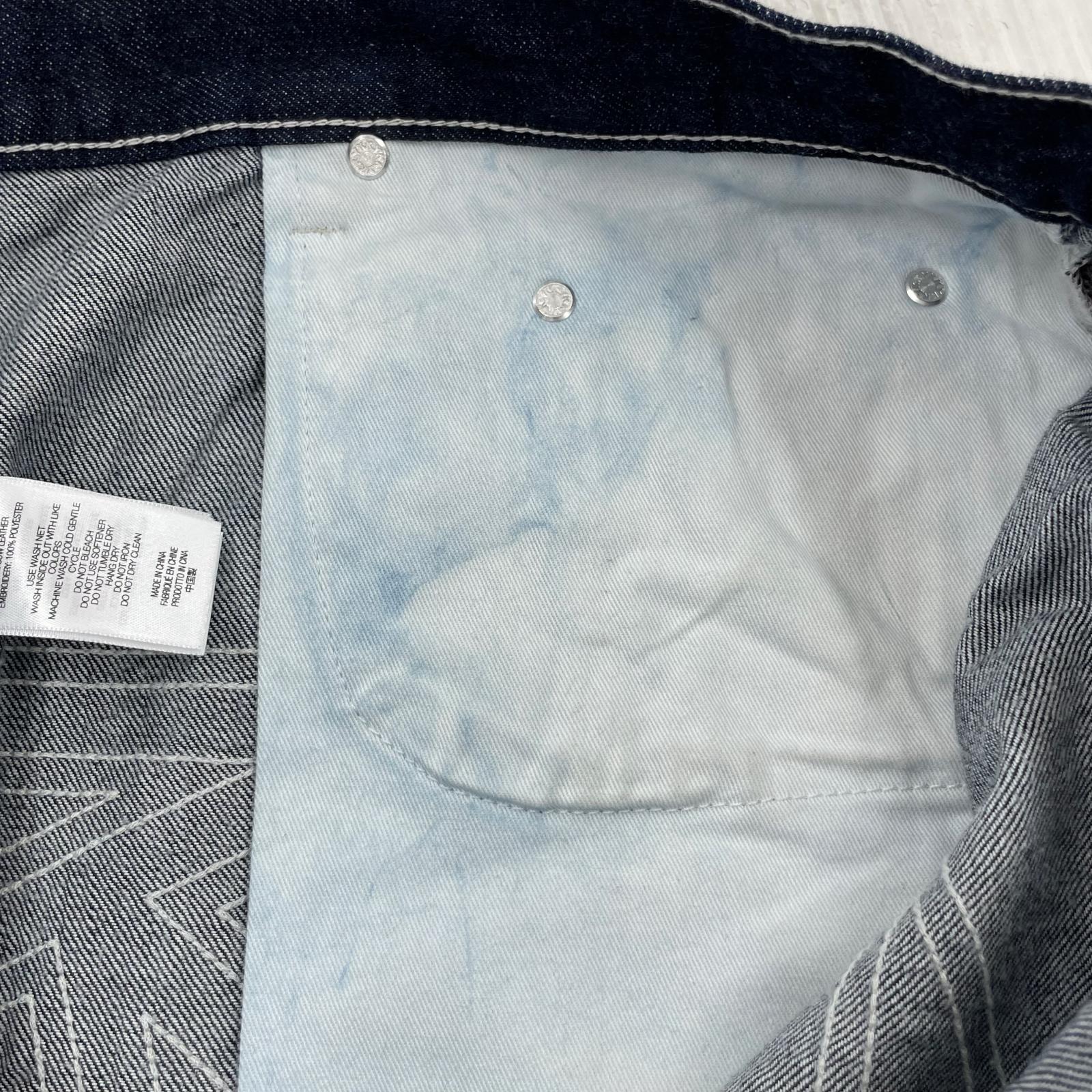 デニムパンツ Supreme 25SS Stars Topstitch Baggy Jean 34 34 ネイビー
