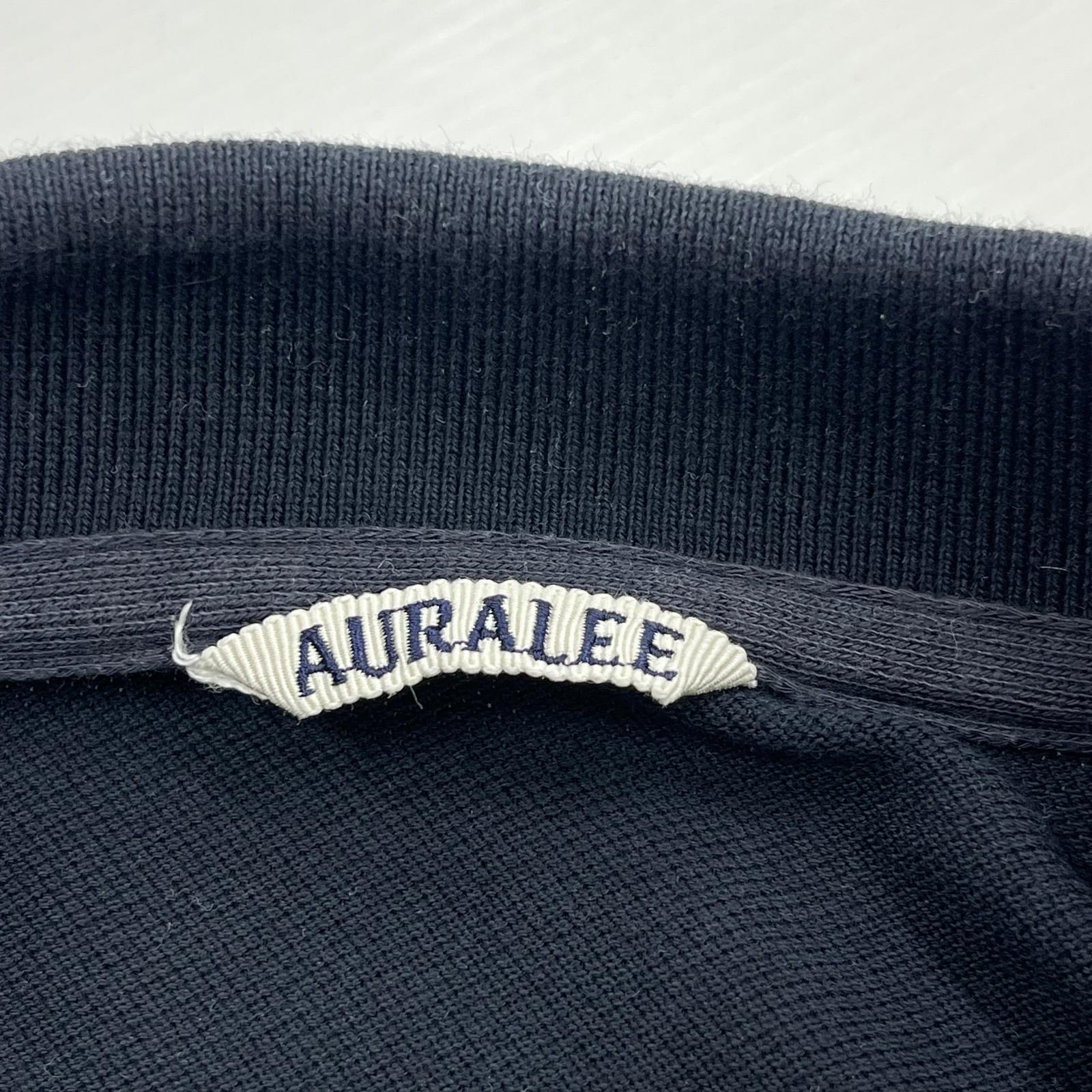 その他トップス AURALEE SUPER FINE COTTON PIQUE BIG POLO 3 A23SP01SK 3 ブラック