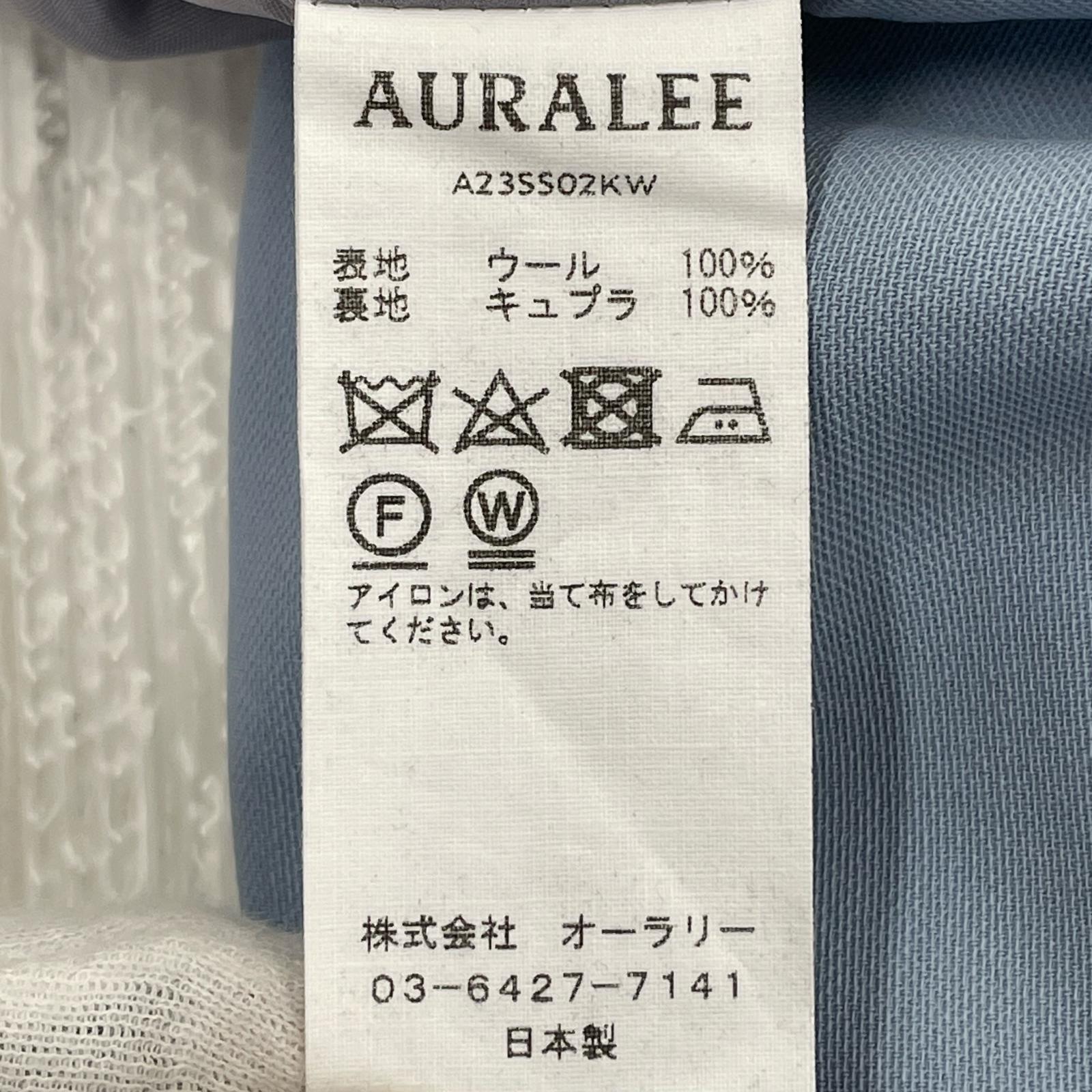 その他ボトムス AURALEE HARD TWIST WOOL DOBBY SKIRT 0 A23SS02KW ブルー