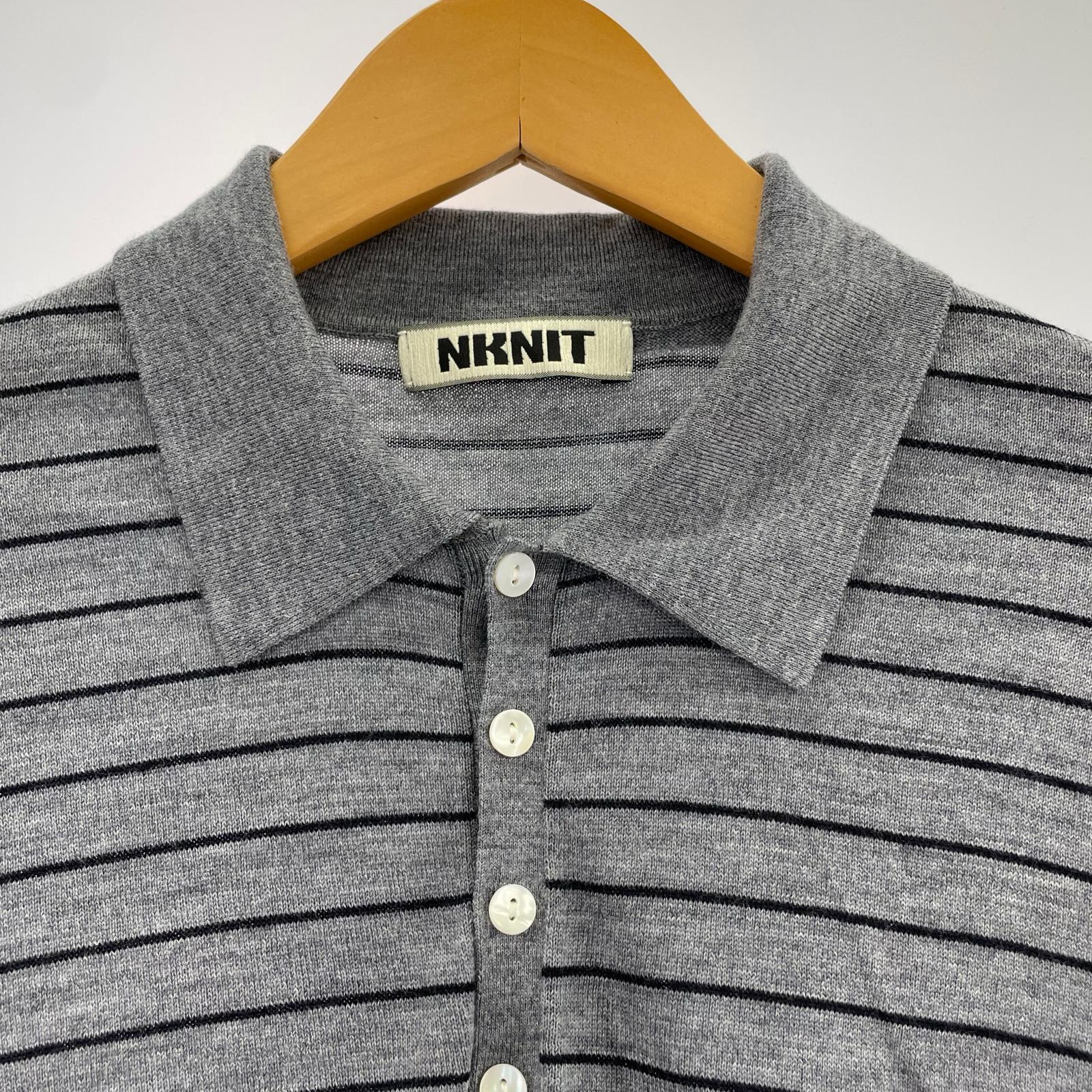 その他トップス NKNIT high gauge wool KNIT shirt 1 N25AW-025 グレー