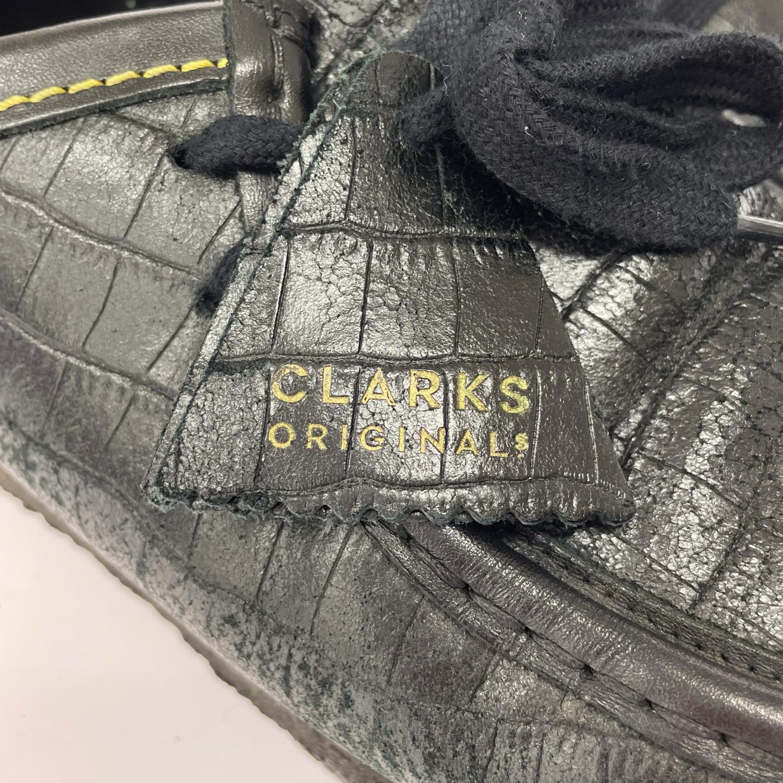 スニーカー WACKO MARIA × Clarks Wallabee Crocodile 27cm (US9 UK8 1/2 EU44) ブラック