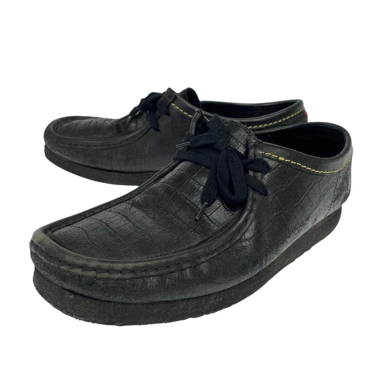 スニーカー WACKO MARIA × Clarks Wallabee Crocodile 27cm (US9 UK8 1/2 EU44) ブラック