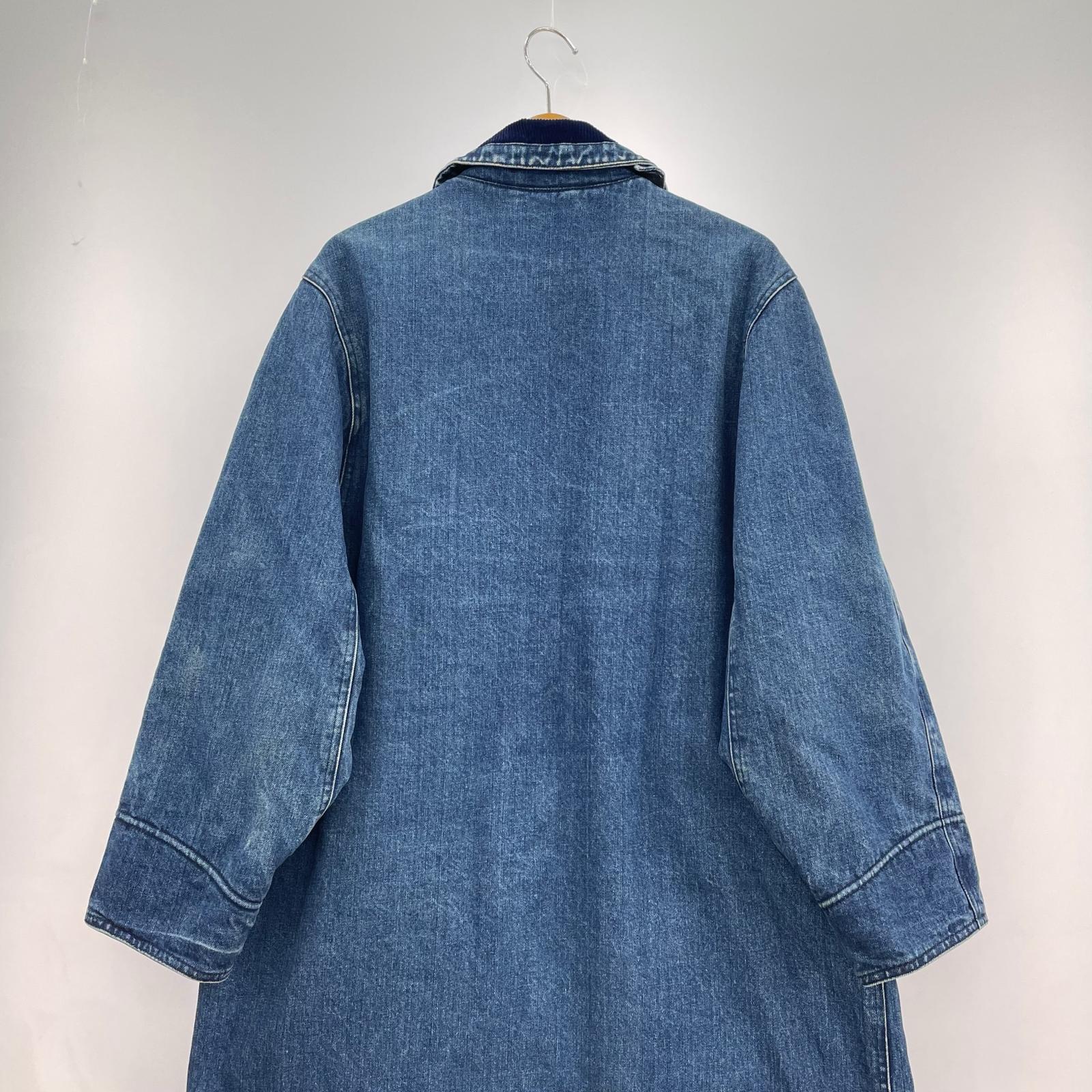デニムジャケット harve benard デニムロングジャケット ブルー