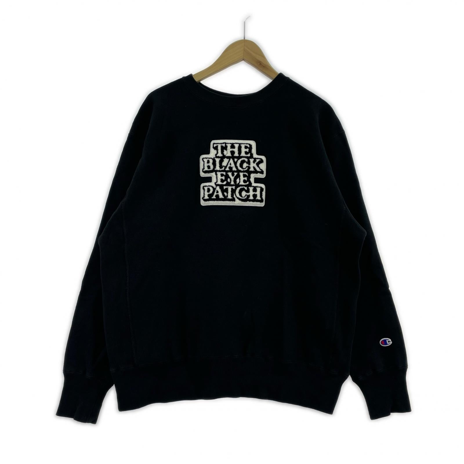 スウェット ×CHAMPION OG LABEL CREW SWEAT L ブラック