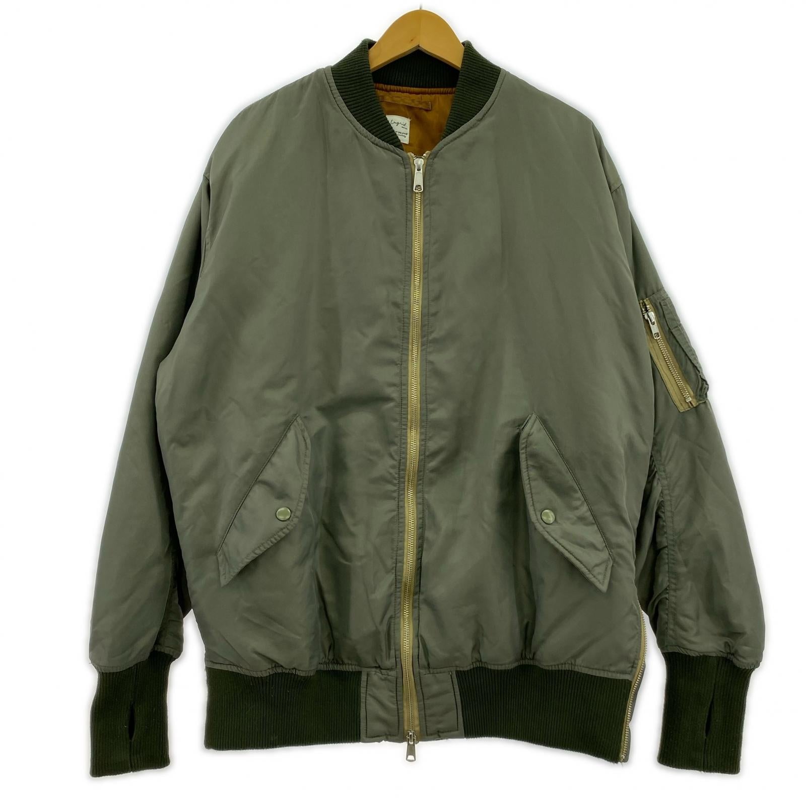 ブルゾン 22AW ビッグシルエットサイドジップMA-1 フリー カーキ
