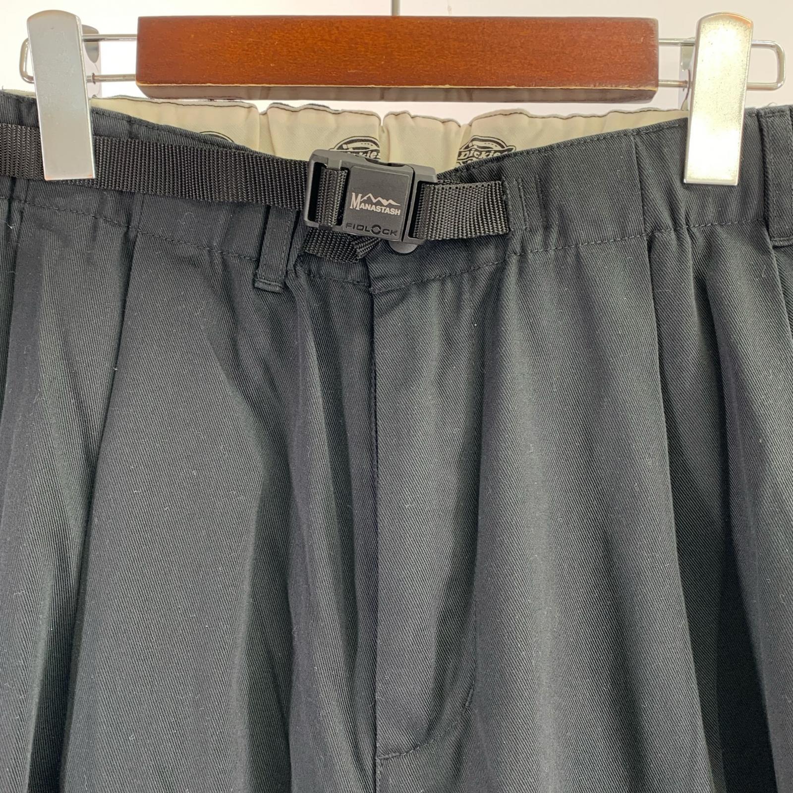 パンツ × DICKIES EXTRA MILE TUCK PT 黒（L） L ブラック