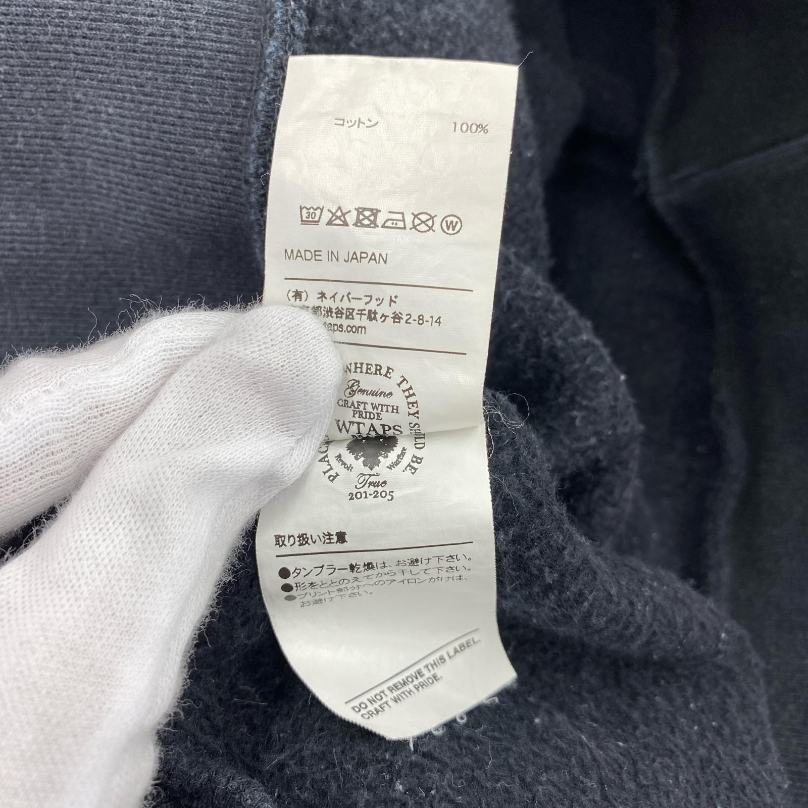 スウェット DESIGN CREW NECK 黒 (S) S ブラック