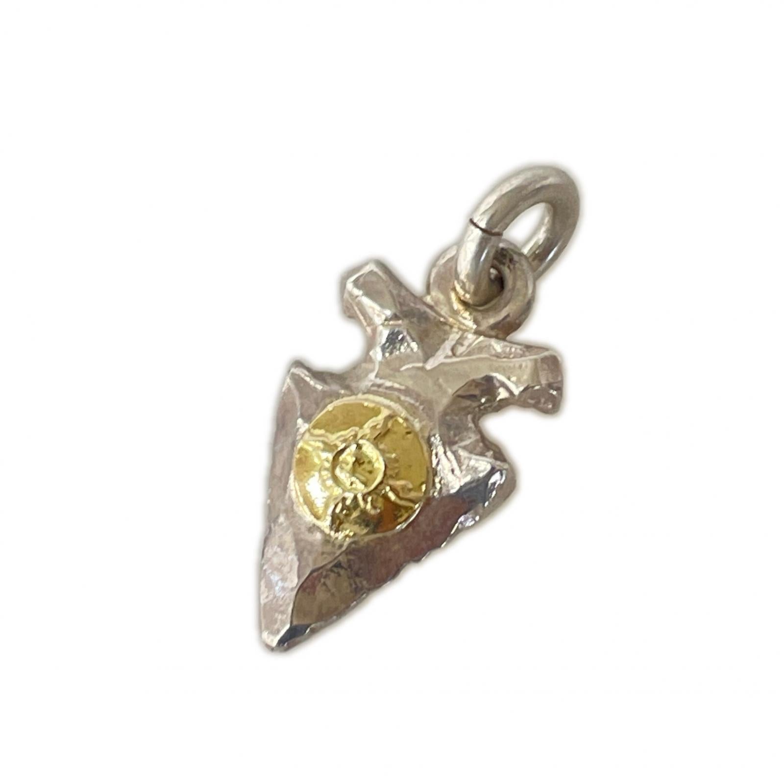 ネックレス K18 SILVER 矢じり ペンダントトップ