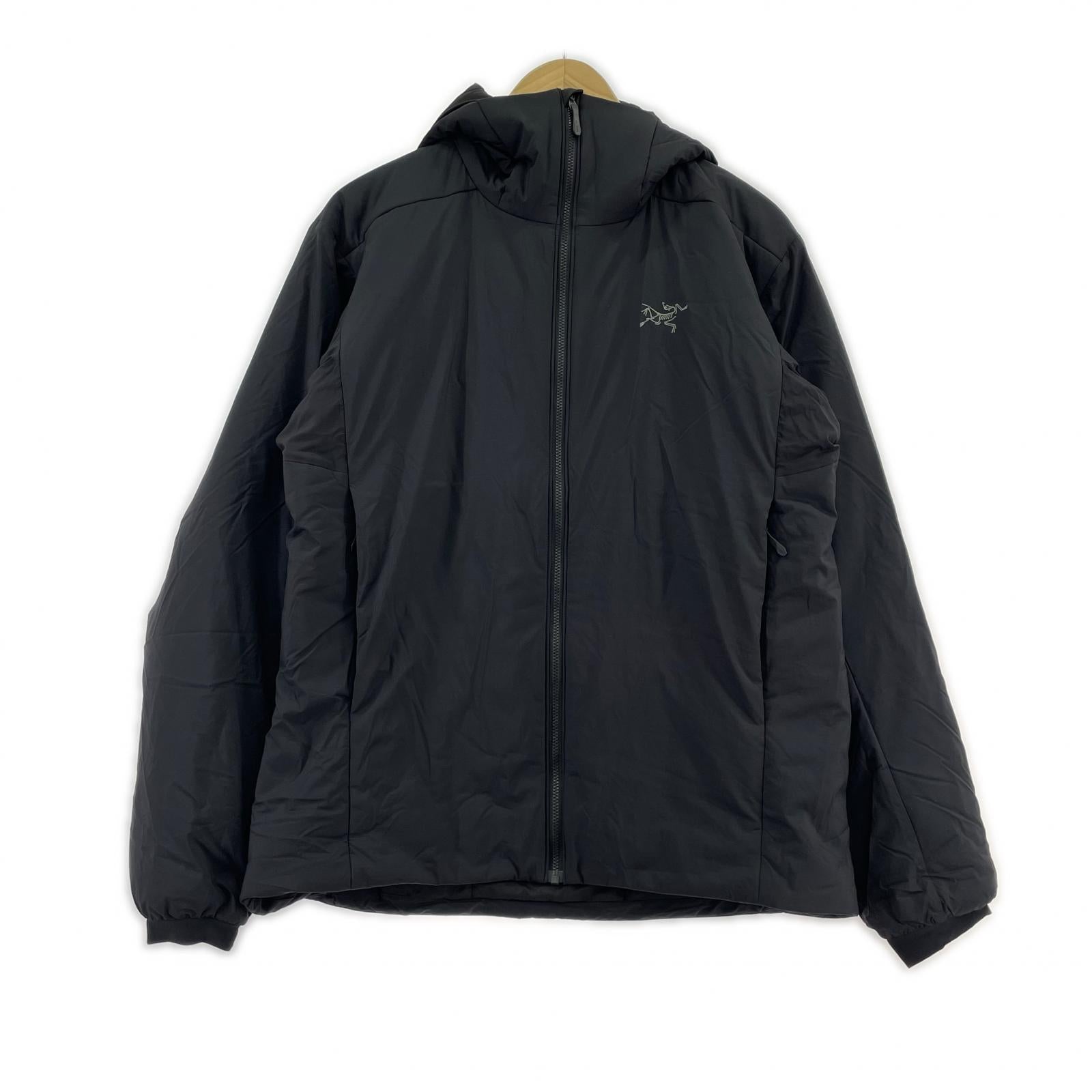 ダウンジャケット ATOM HEAVYWEIGHT HOODY S S ブラック