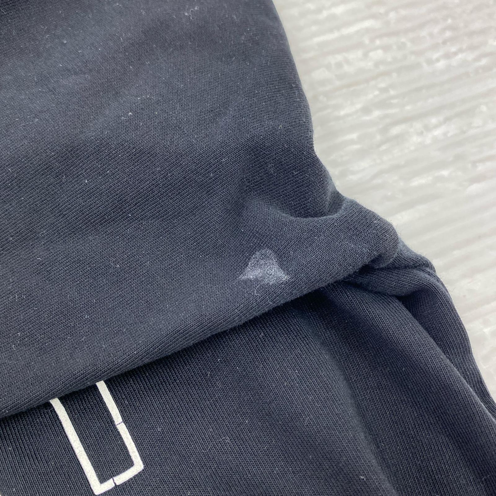 長袖Ｔシャツ MAGLIA T-SHIRT MILUNGA 黒 ロゴ L ブラック