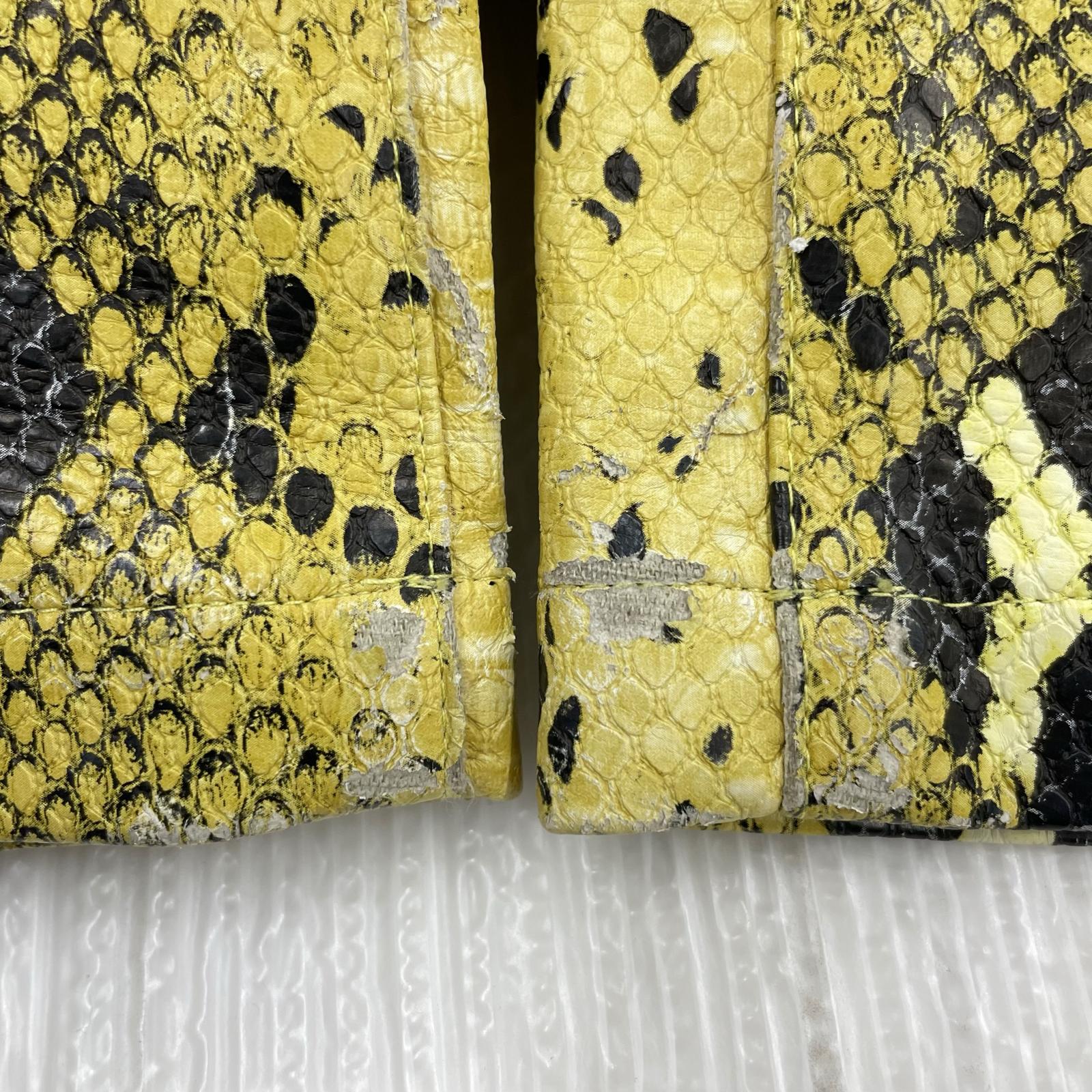 パンツ DMC KAL Snake jacket パイソン柄 2 イエロー