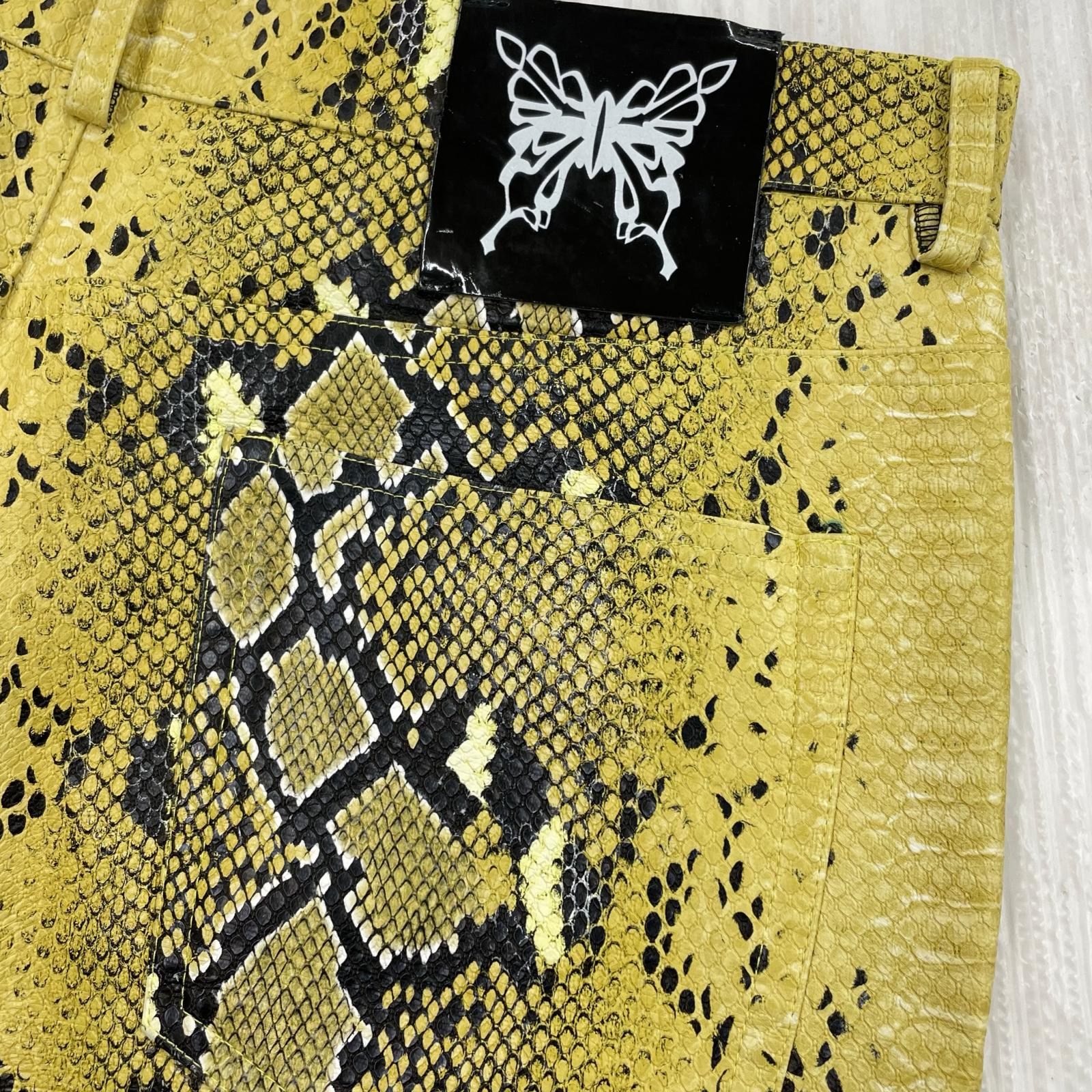パンツ DMC KAL Snake jacket パイソン柄 2 イエロー