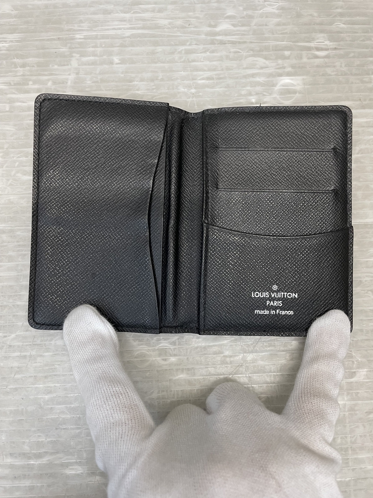 LOUIS VUITTON ダミエ ネームケース 黒 M63143