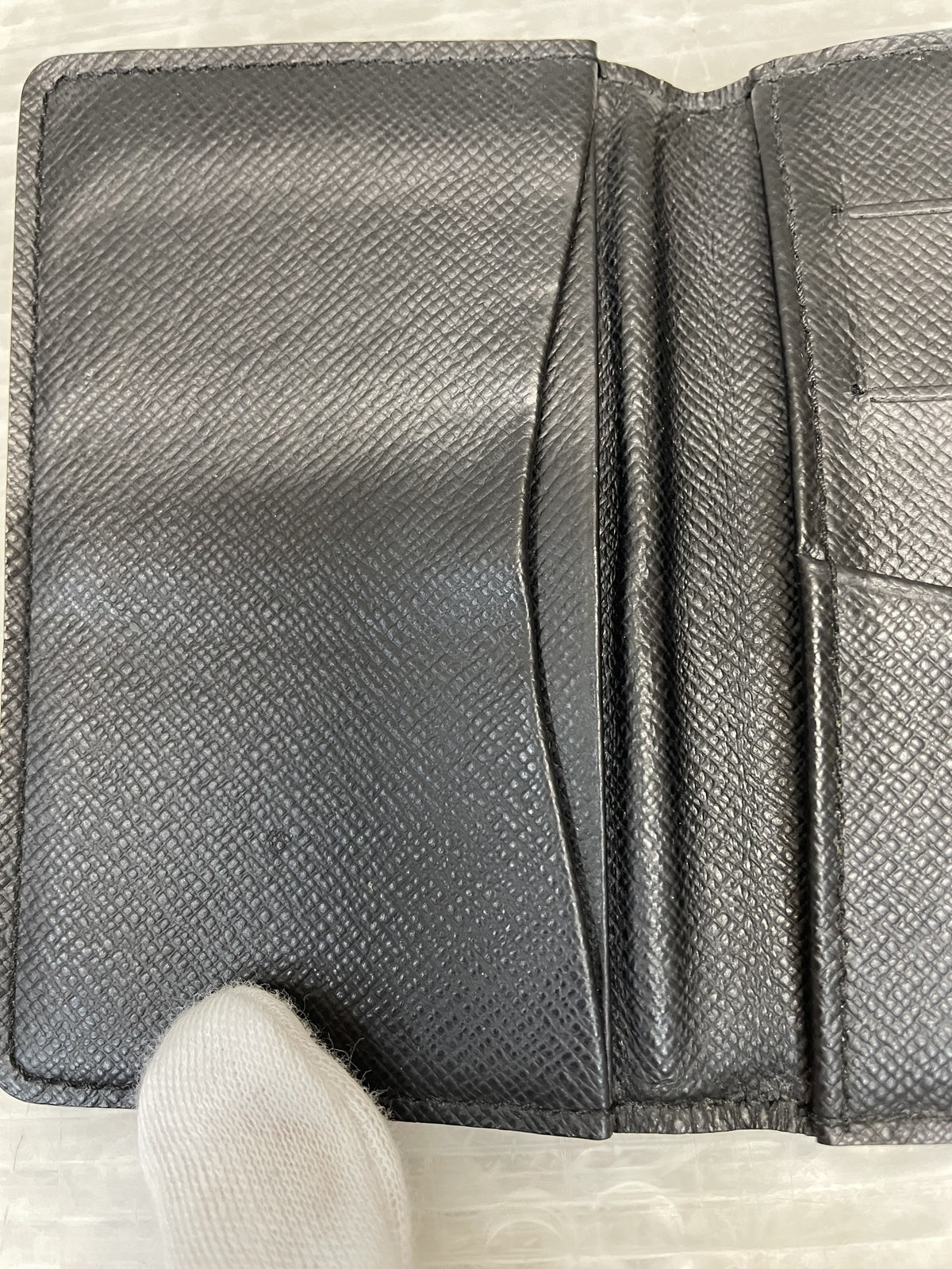 LOUIS VUITTON ダミエ ネームケース 黒 M63143