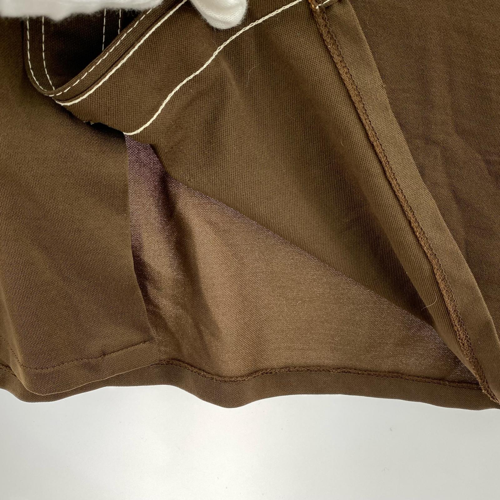 長袖シャツ 70s sears ポリシャツ L ブラウン
