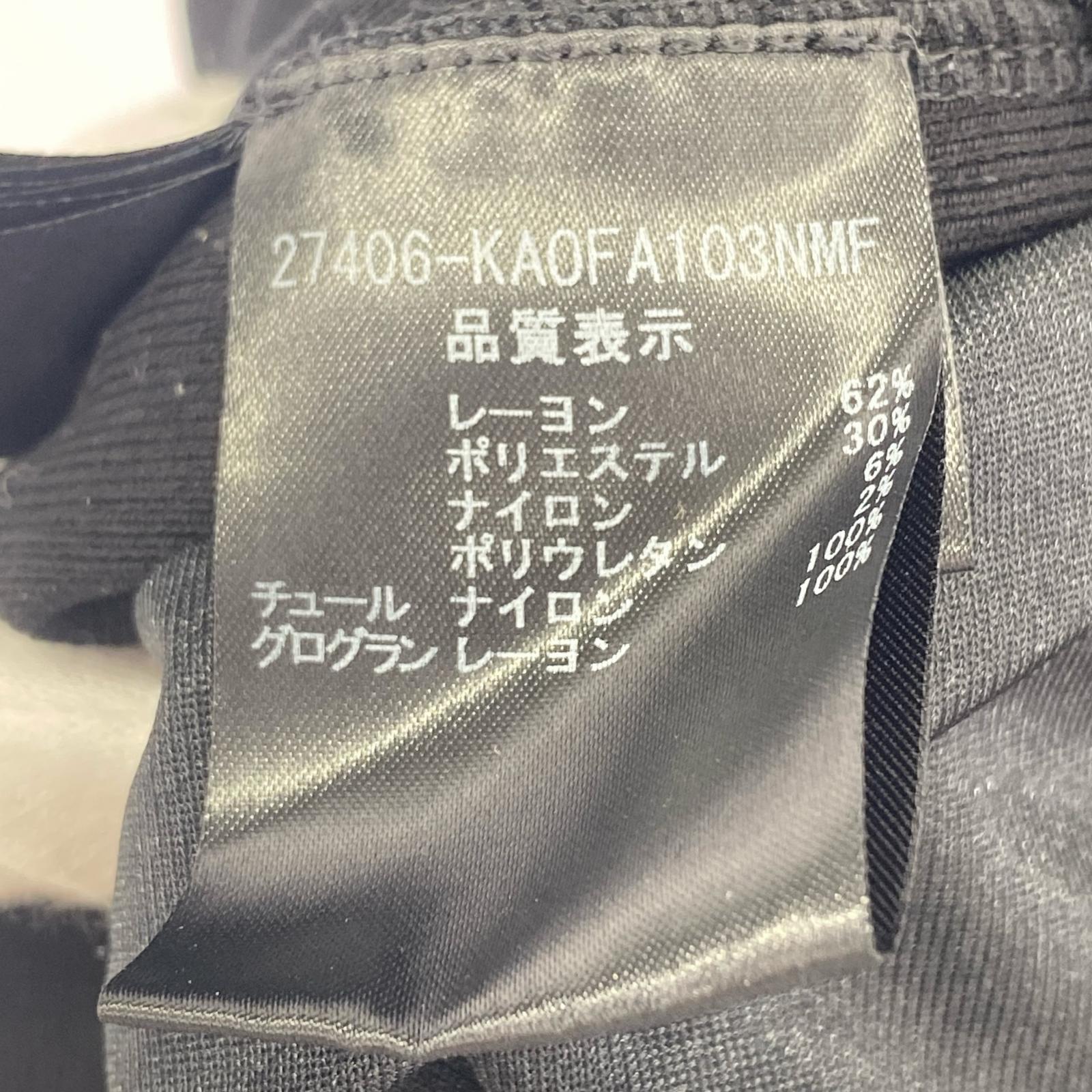 ワンピース リボンレース 黒 38 ブラック
