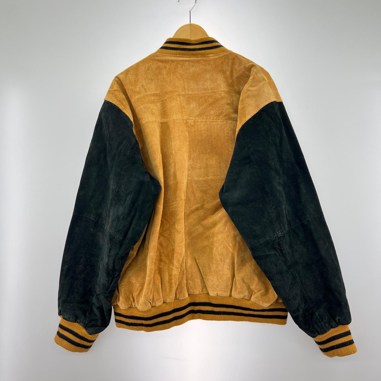 レザージャケット oscar piel ピッグレザースタジャン L BRW L ブラウン