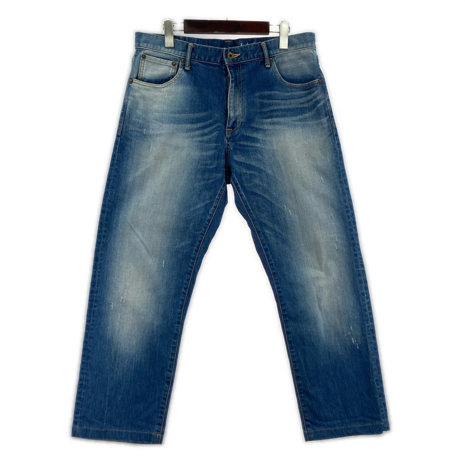 デニムパンツ MAKi+IZE Japan Blue Jeans L ブルー