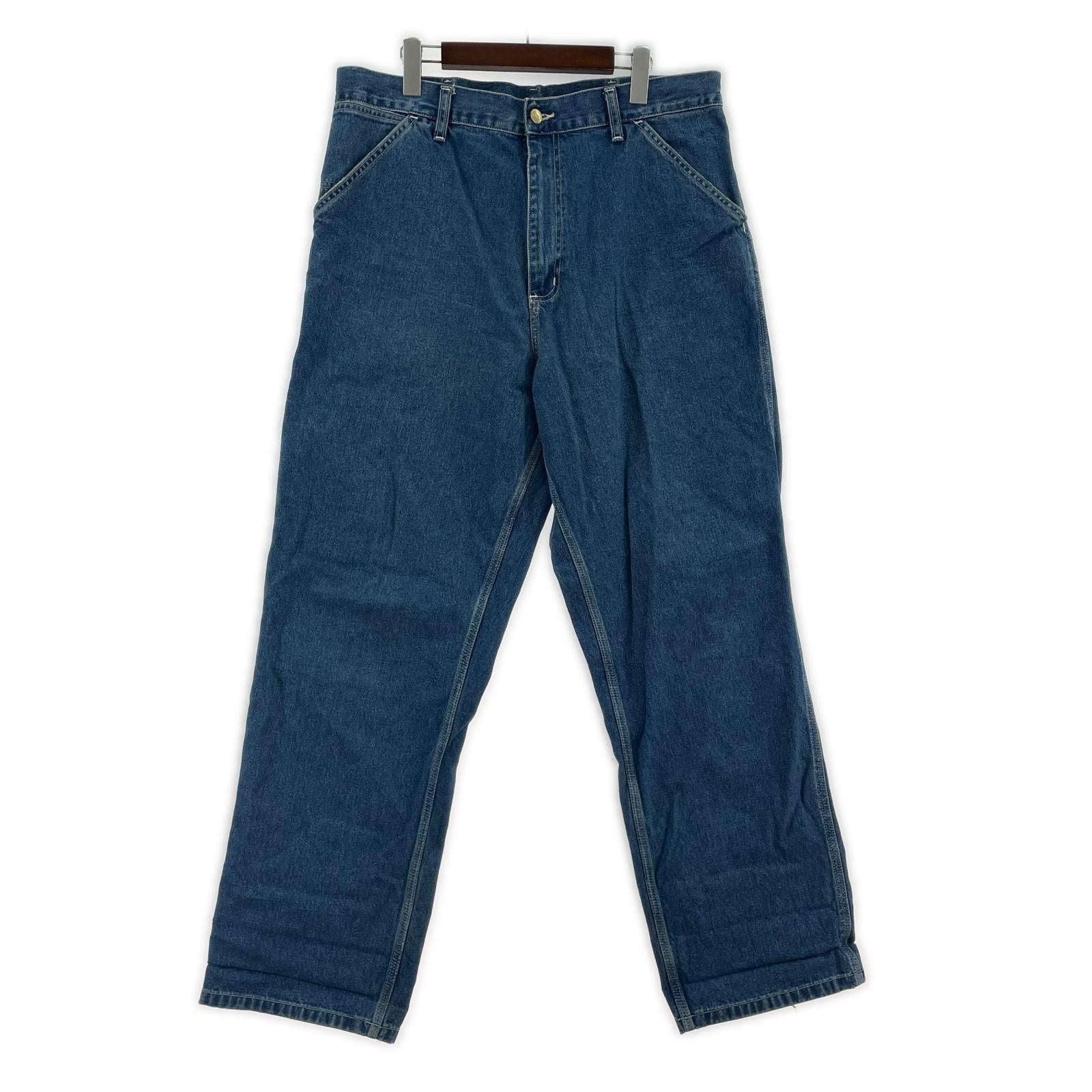 デニムパンツ simple pants ペインター ブルー