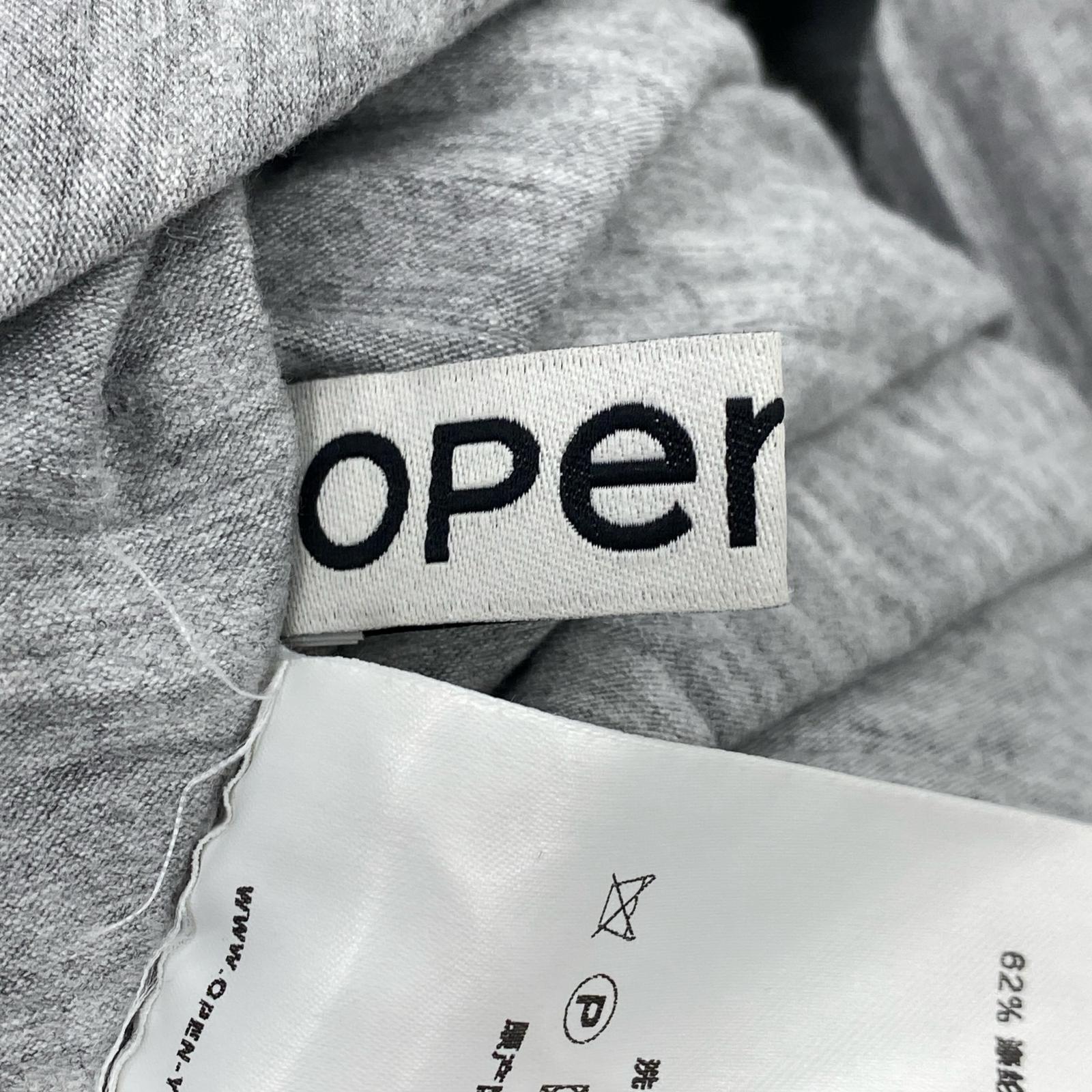 長袖Ｔシャツ OPEN YY トップス (M) 灰 M グレー