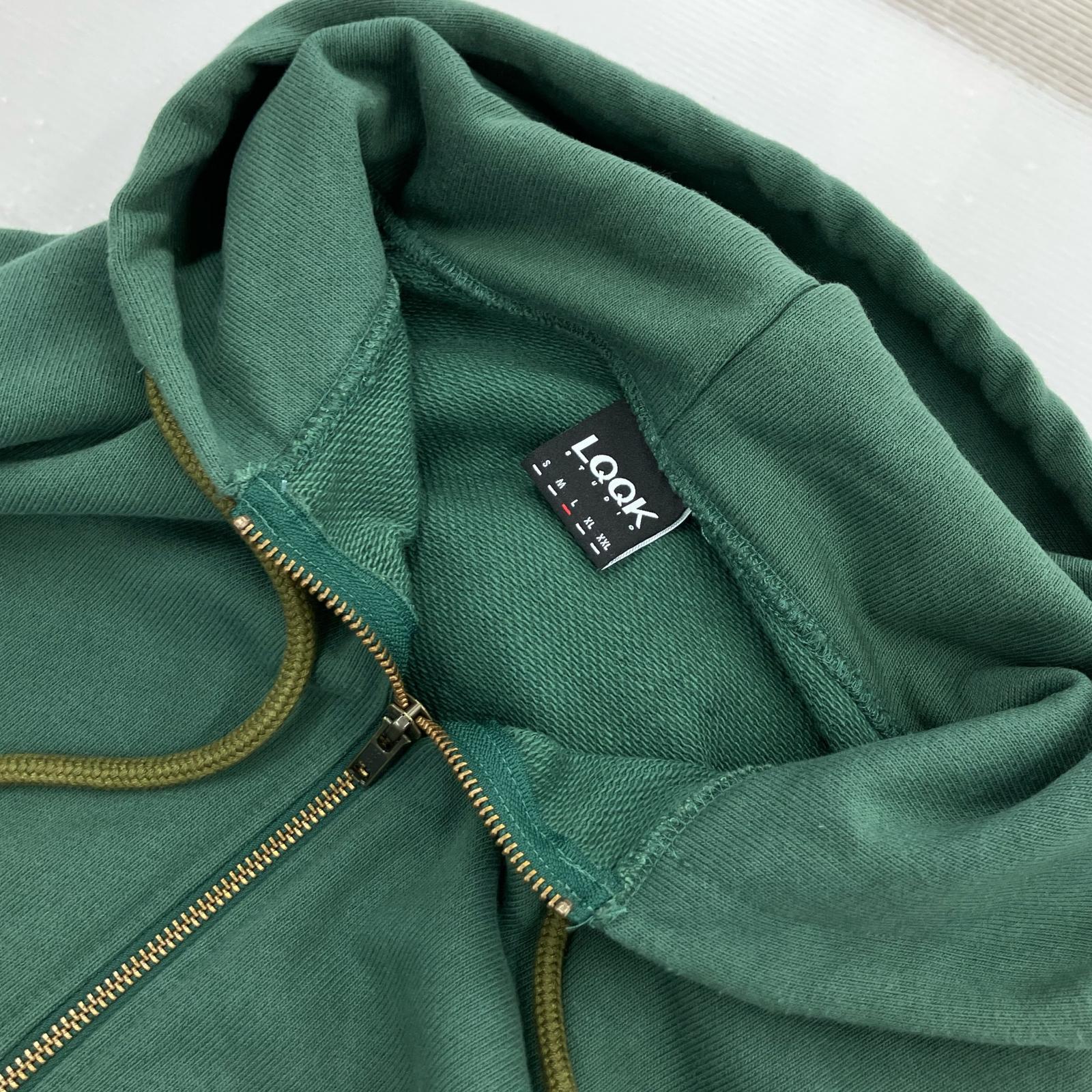 パーカー LQQK STUDIO 緑（L） L グリーン