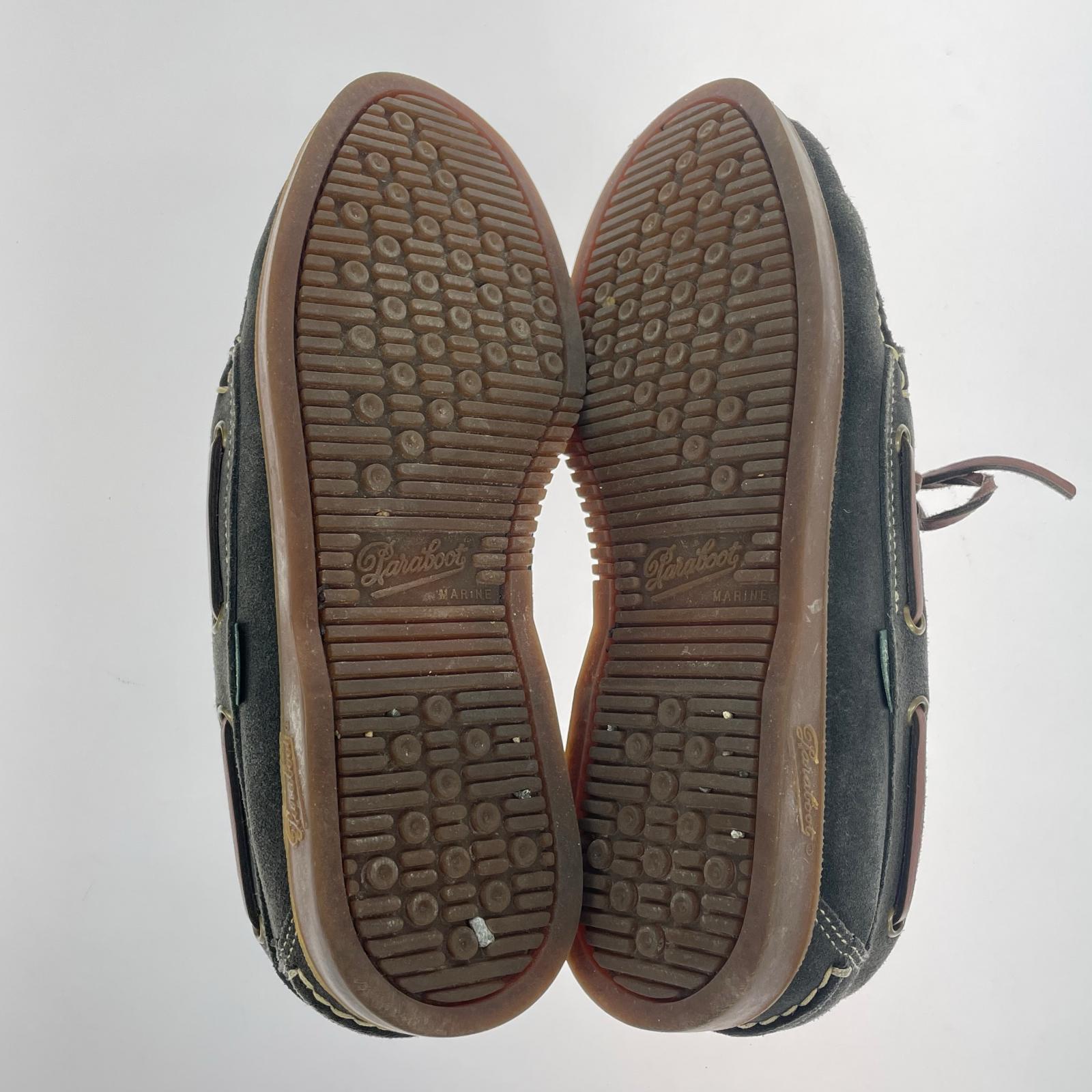 シューズ Paraboot BARTH MARINE デッキシューズ 6.5 黒×茶 ブラック