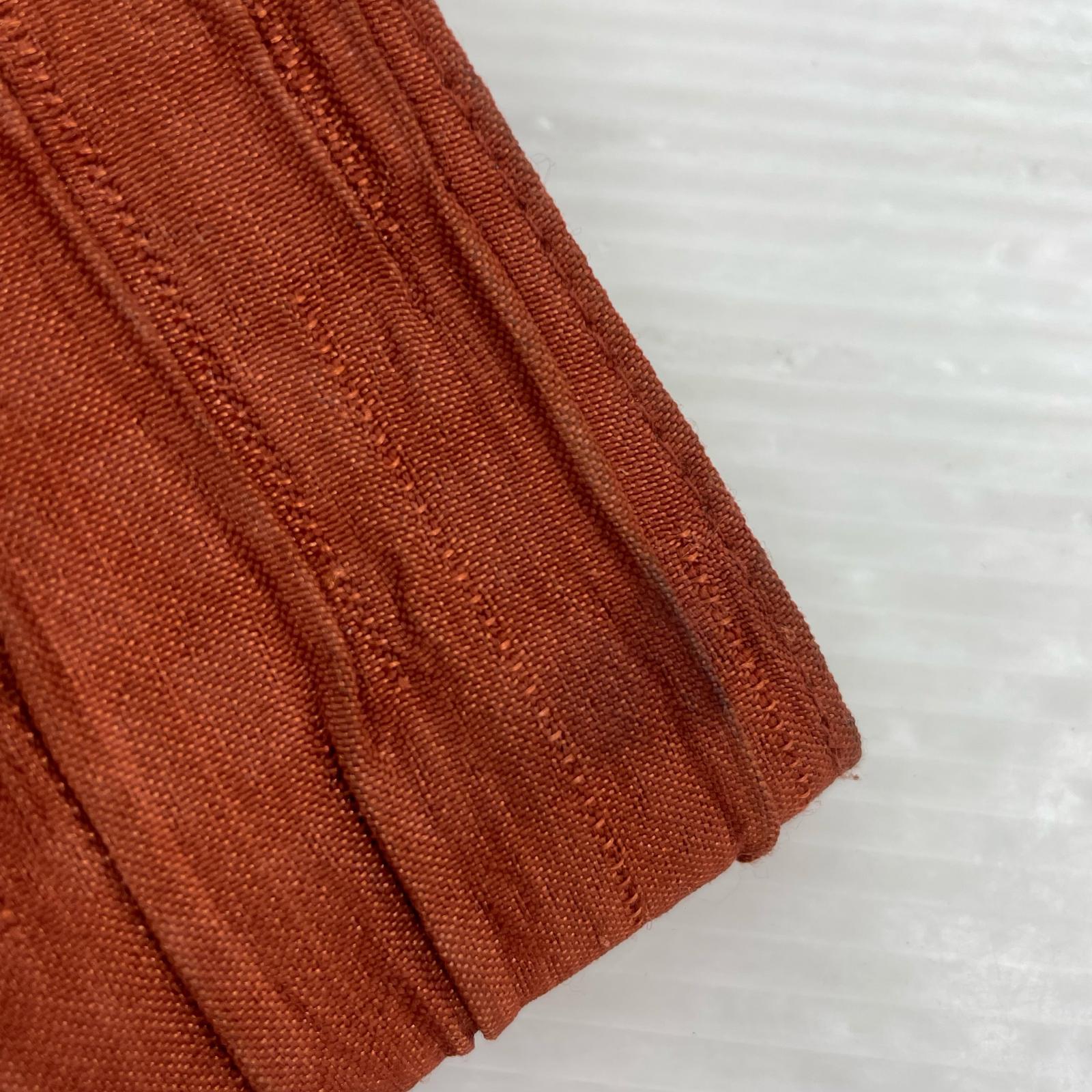 ジャケット プリーツシャツジャケット/5XL/オレンジ オレンジ