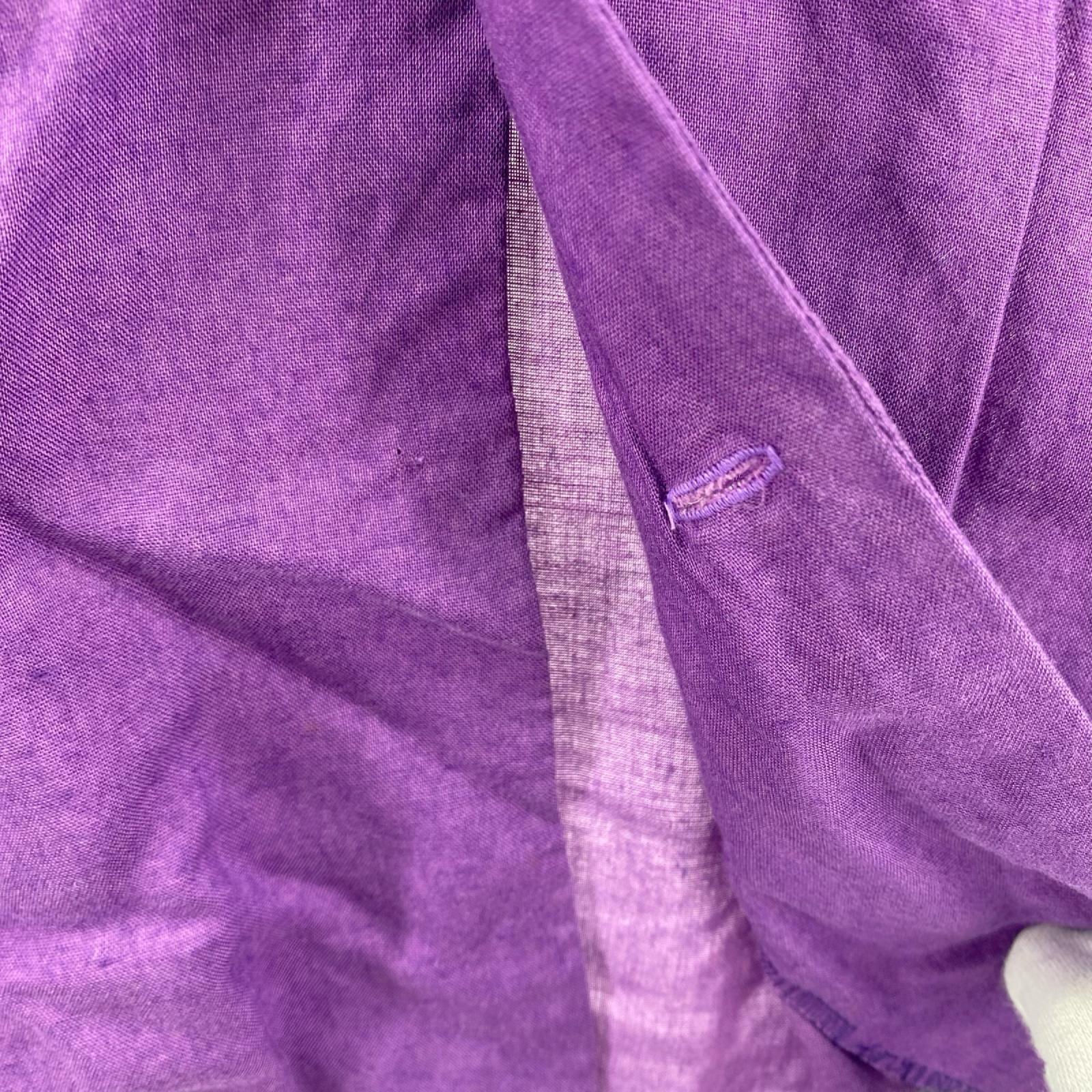 半袖シャツ PINK DRAGON バイカラー ボーリングシャツ 紫 (-) パープル