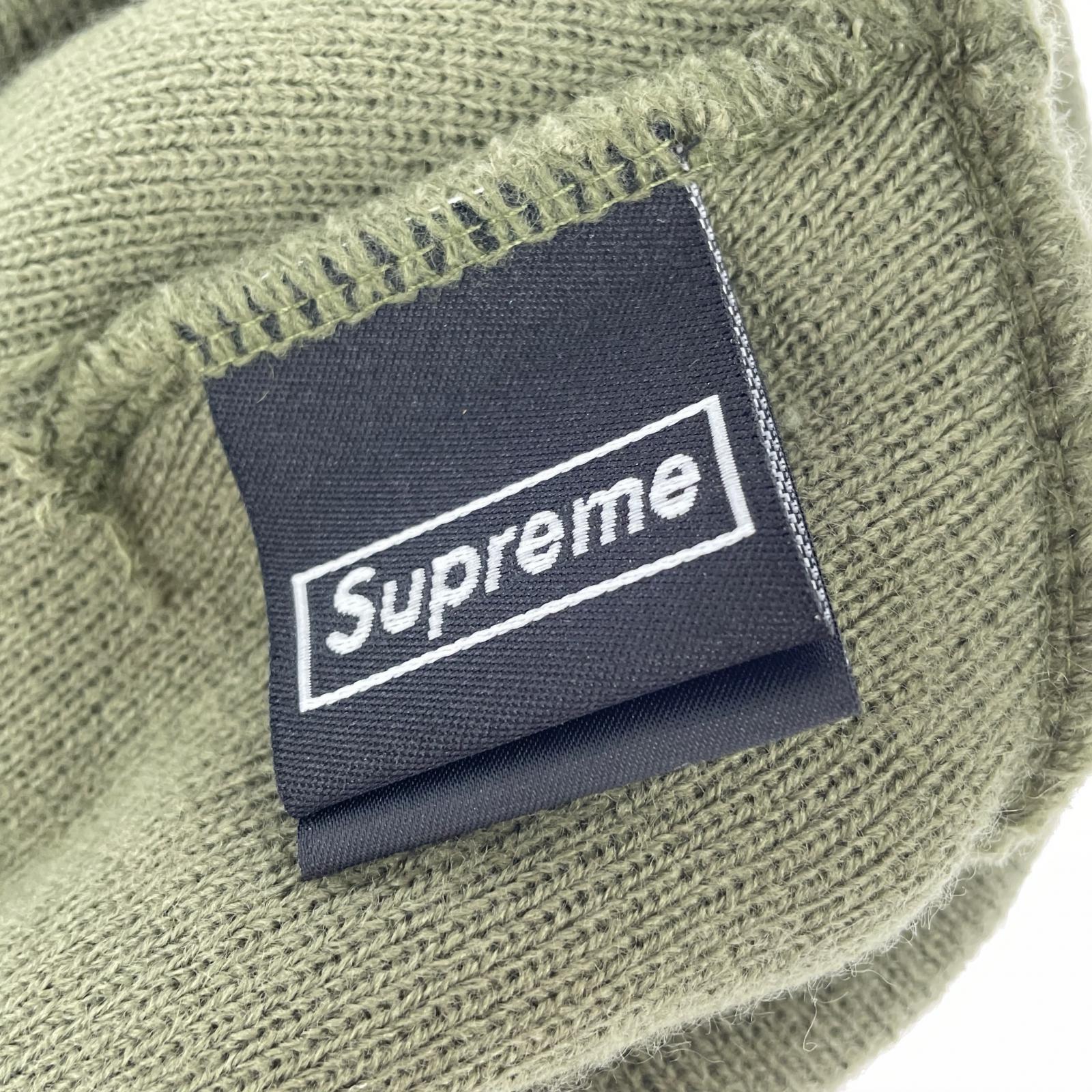 ニットキャップ ×New Era Box Logo Beanie Olive