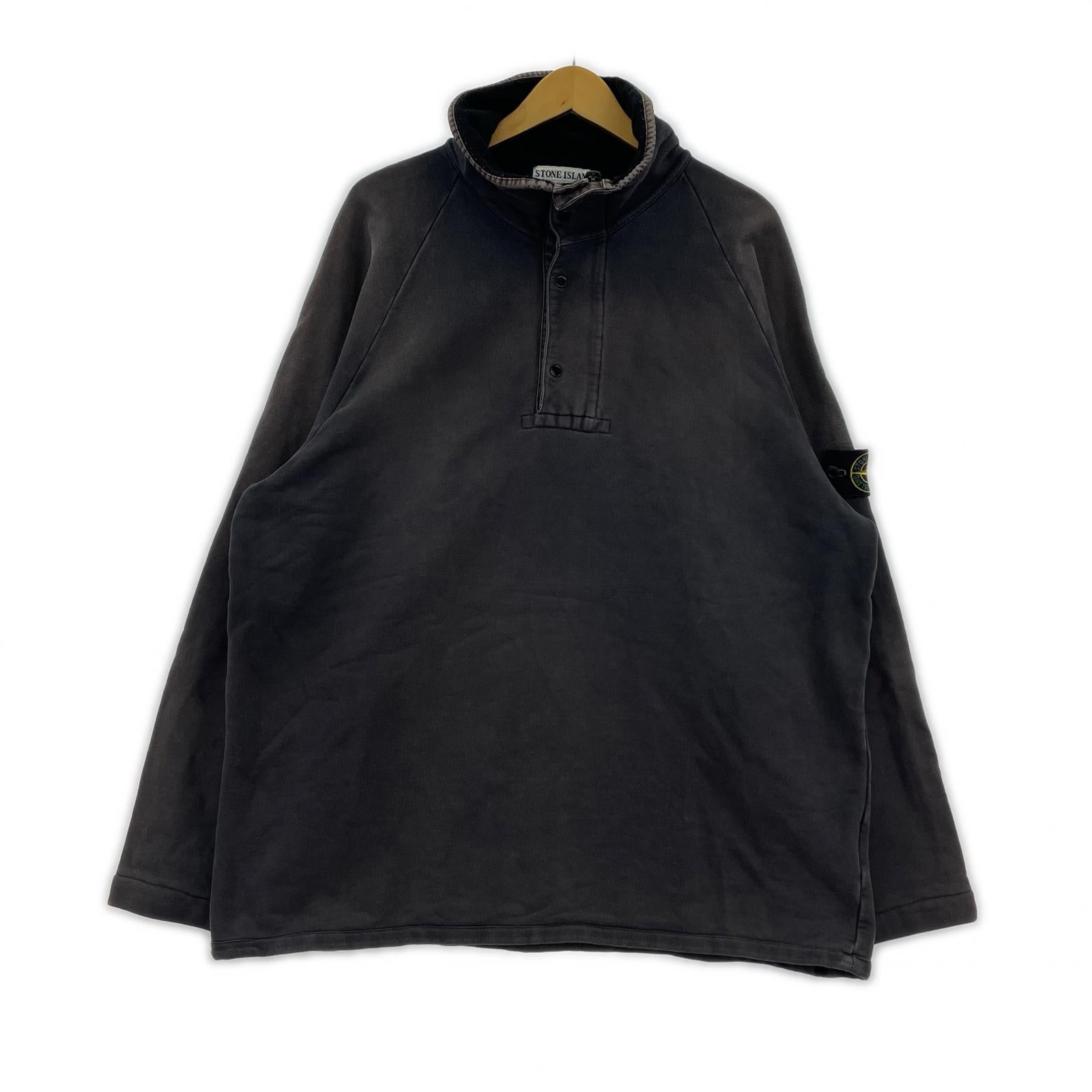 スウェット 90s Half Zip Sweat (XL) ブラック