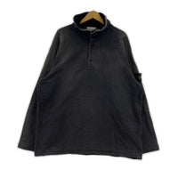 スウェット 90s Half Zip Sweat (XL) ブラック