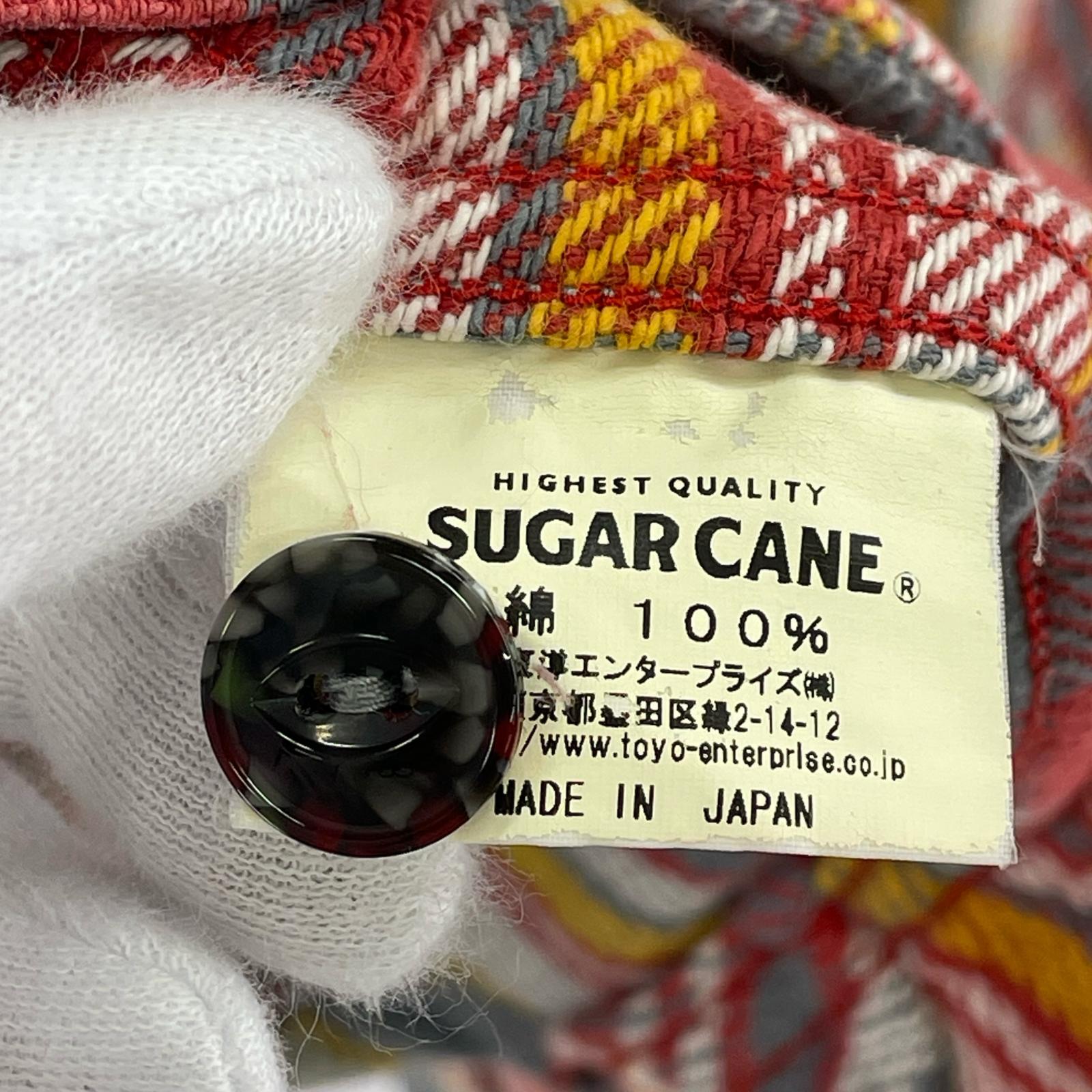 長袖シャツ SUGAR CANE フランネルシャツ チェック (S) S