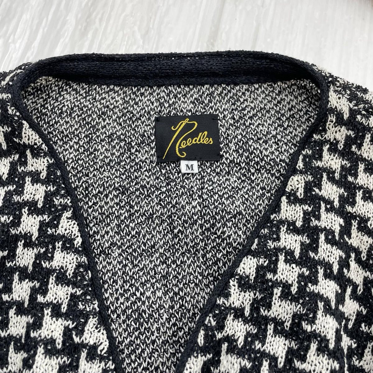 ジャケット V Neck Cardigan - Houndstooth M M