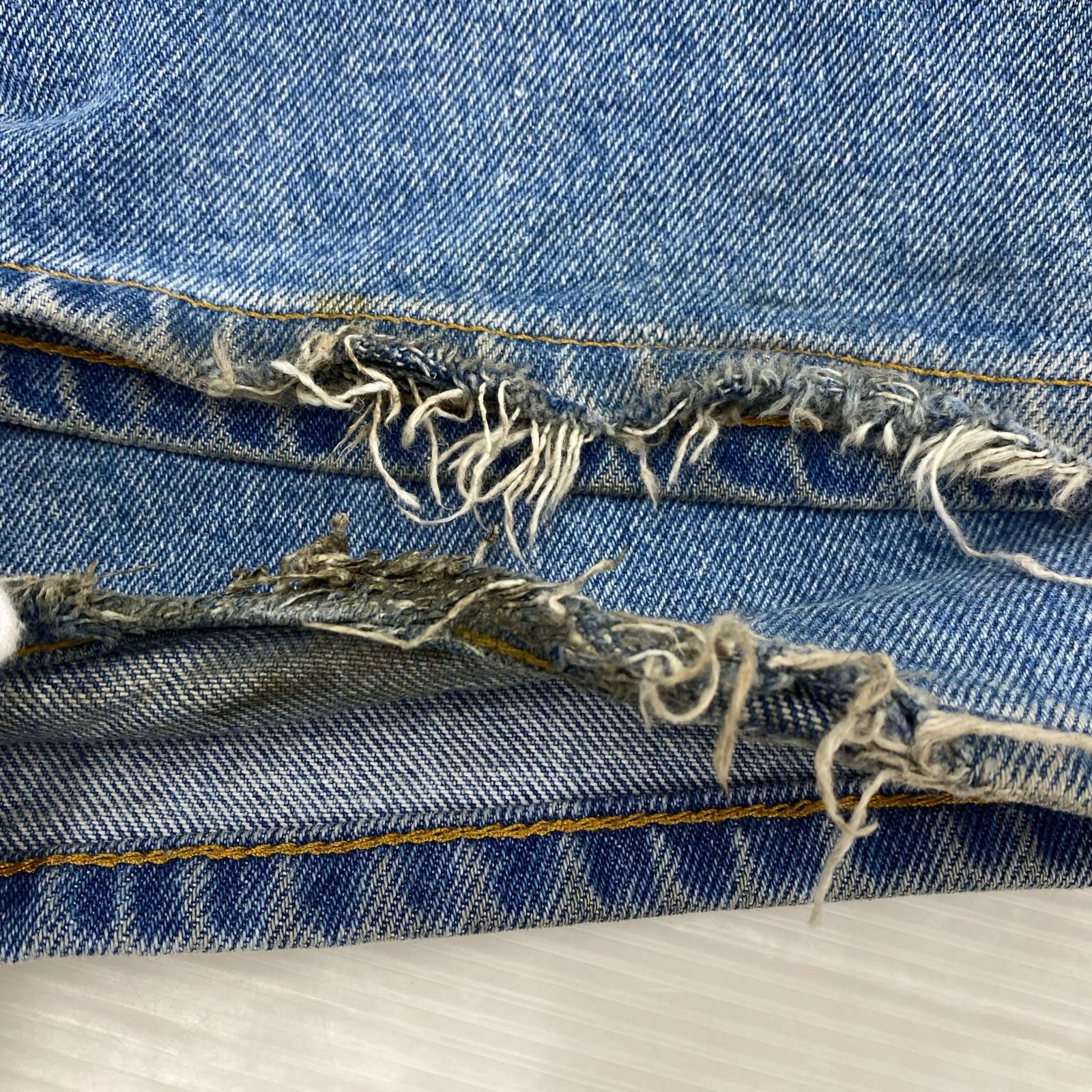 デニムパンツ cristaseya BLEACHED PLEATED DENIM M