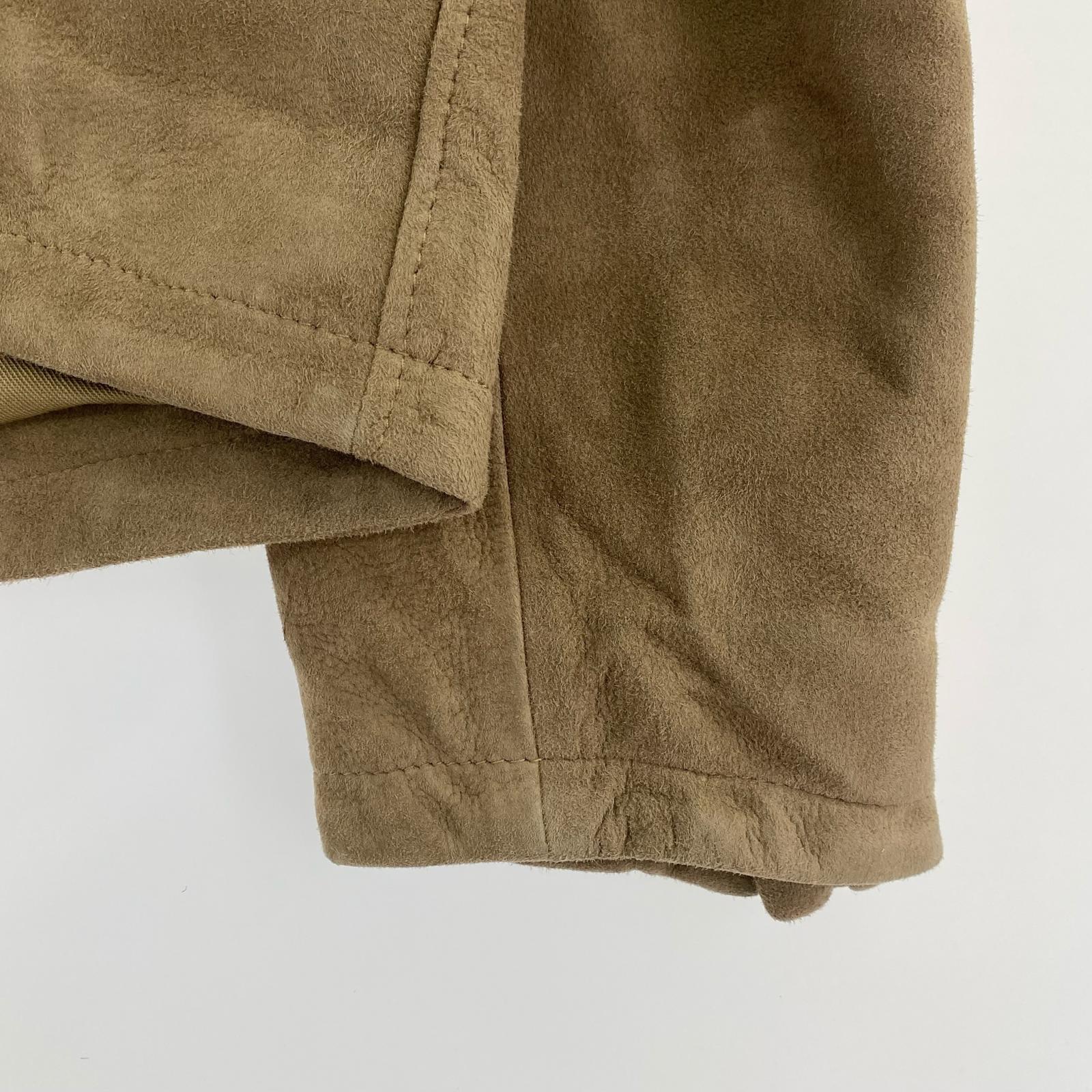 ライダースジャケット JANIS&Co SUEDE ライダース レザージャケット ベージュ L ベージュ