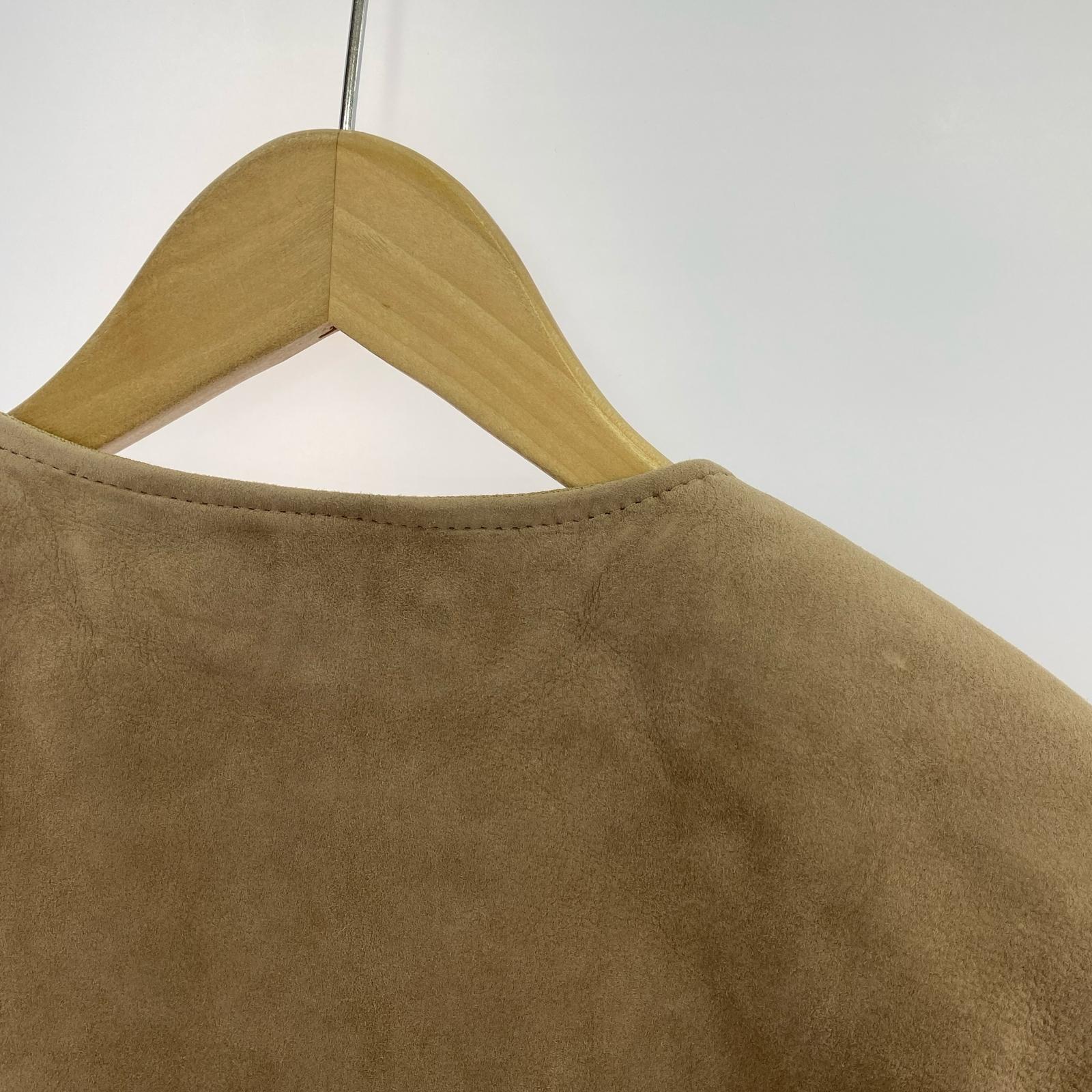 ライダースジャケット JANIS&Co SUEDE ライダース レザージャケット ベージュ L ベージュ