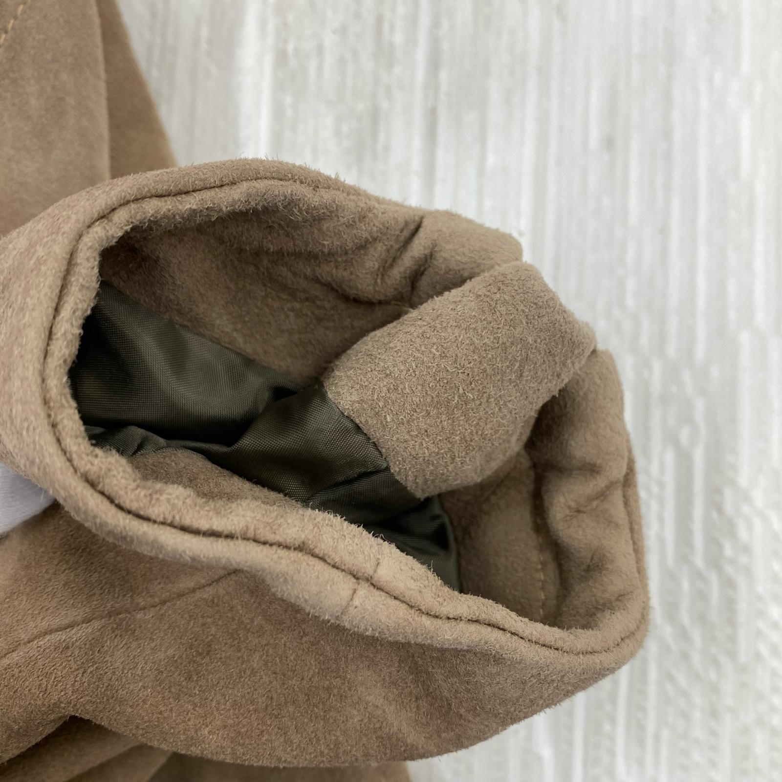 ライダースジャケット JANIS&Co SUEDE ライダース レザージャケット ベージュ L ベージュ