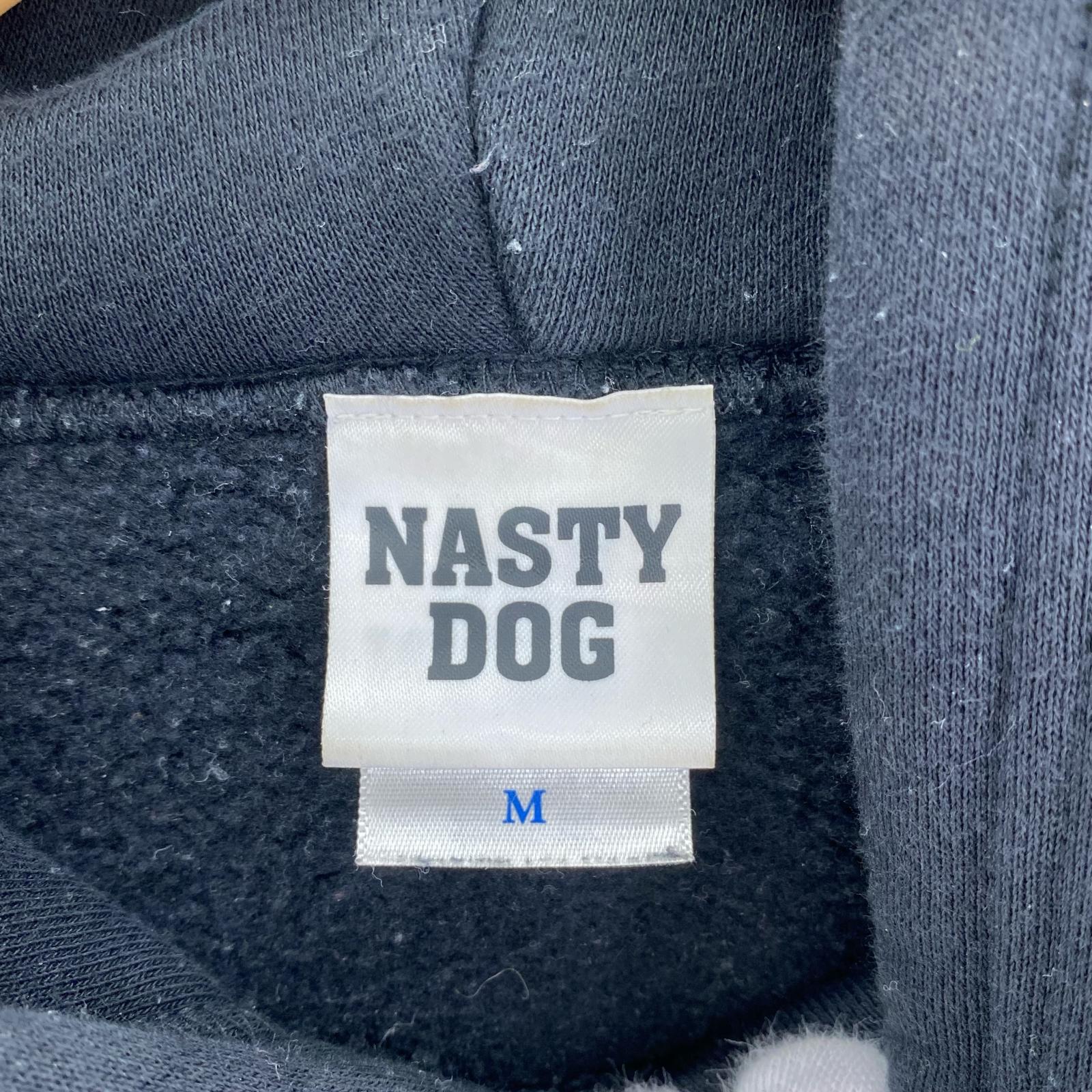 パーカー NASTY DOG NDロゴ バックプリントパーカー M ブラック M ブラック