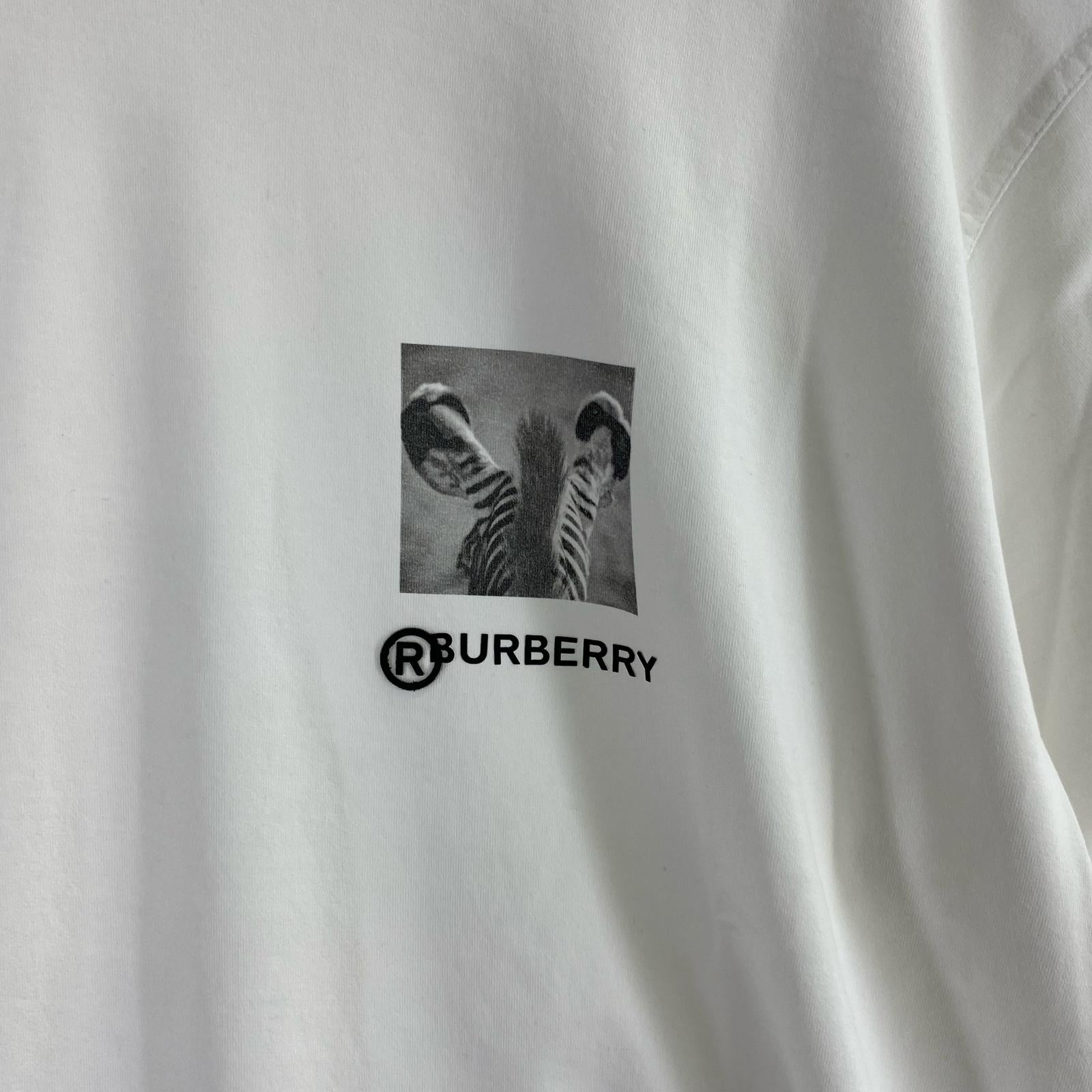 半袖Ｔシャツ BURBERRY モンタージュゼブラ S ホワイト S ホワイト