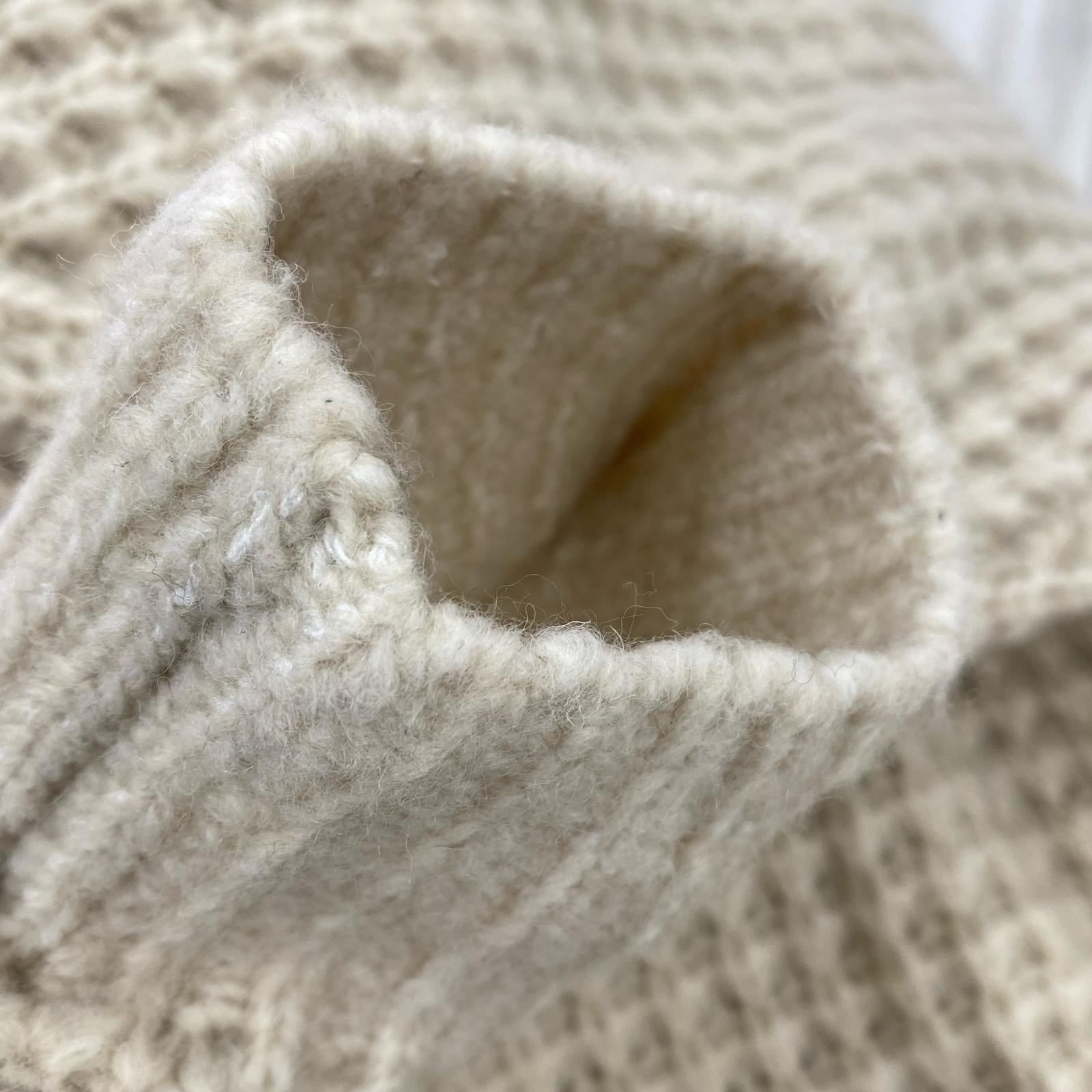 ニット SMALL BOX WAFFLE SWEATER M M