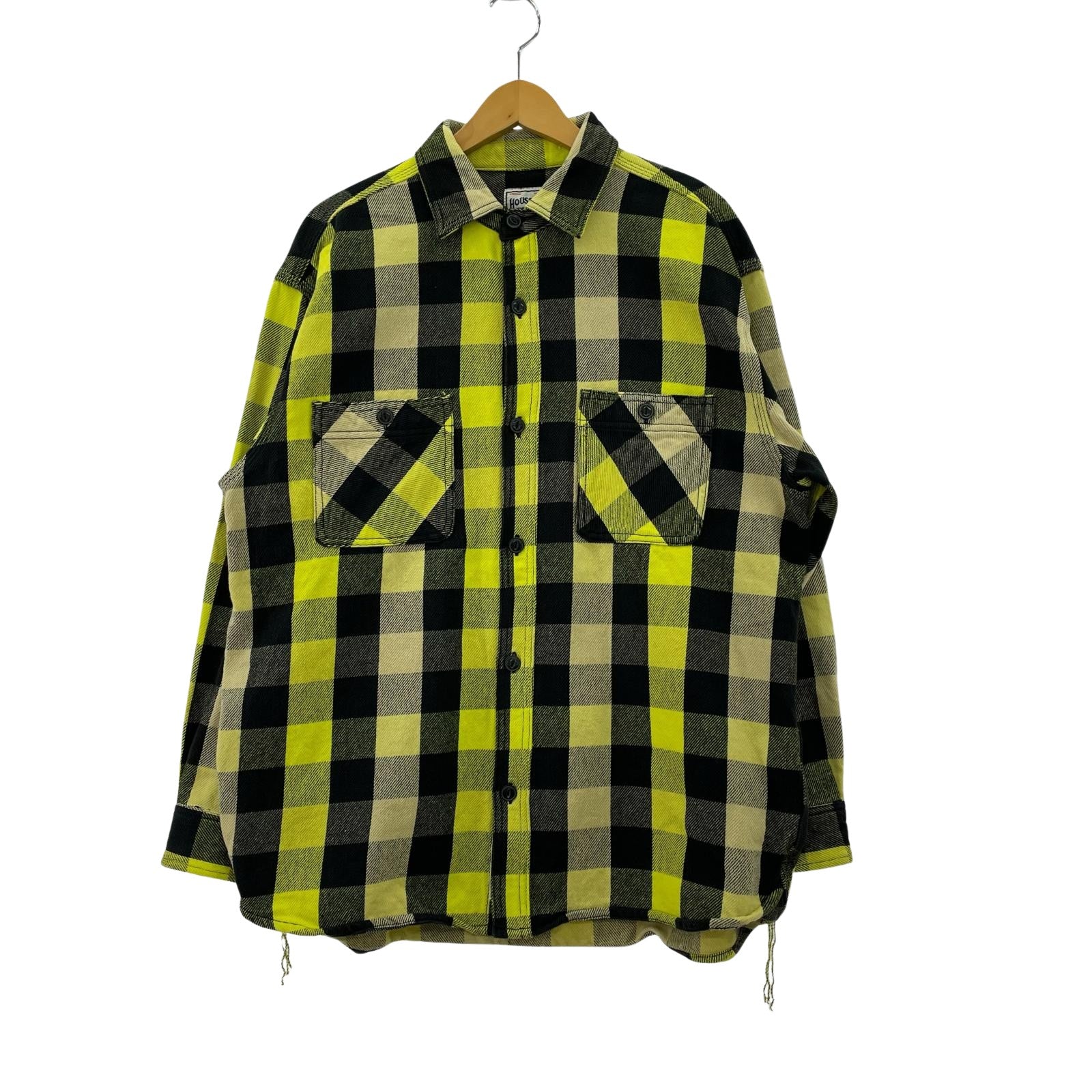 長袖シャツ チェック柄（L) L