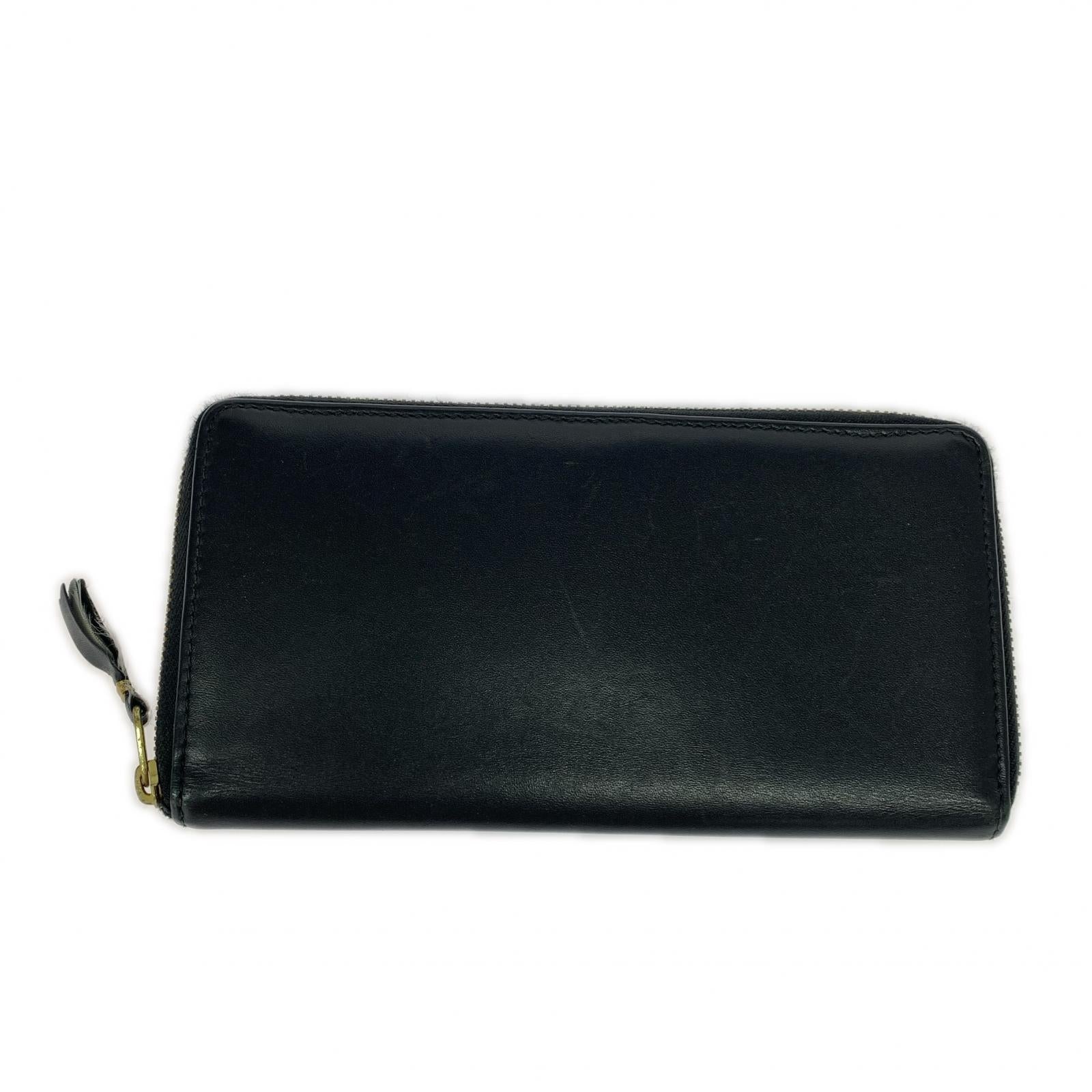 長財布 COMME des GARCONS ジップロングウォレット ブラック ブラック