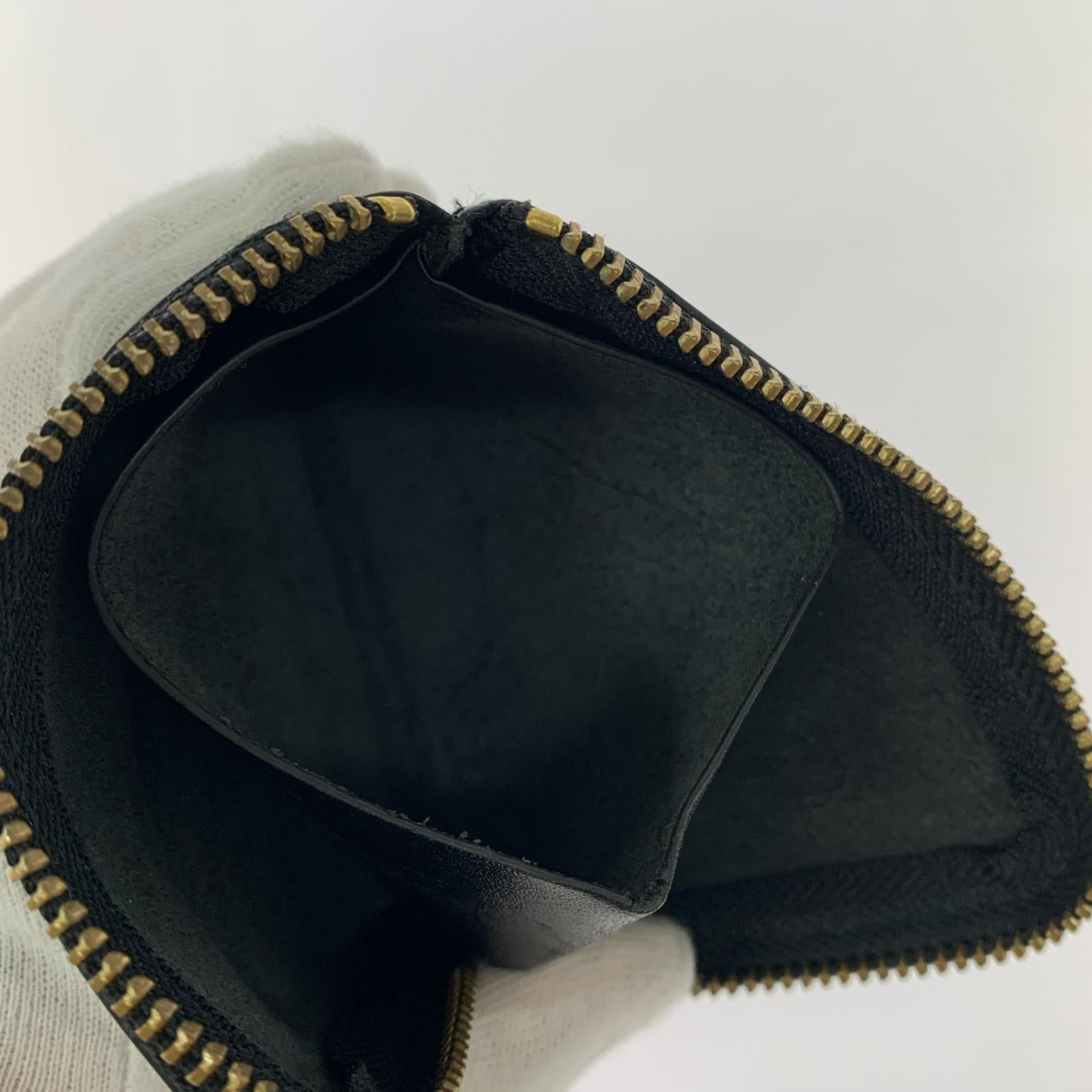コインケース COMME des GARCONS ラウンド ジップ コンパクトウォレット ブラック ブラック