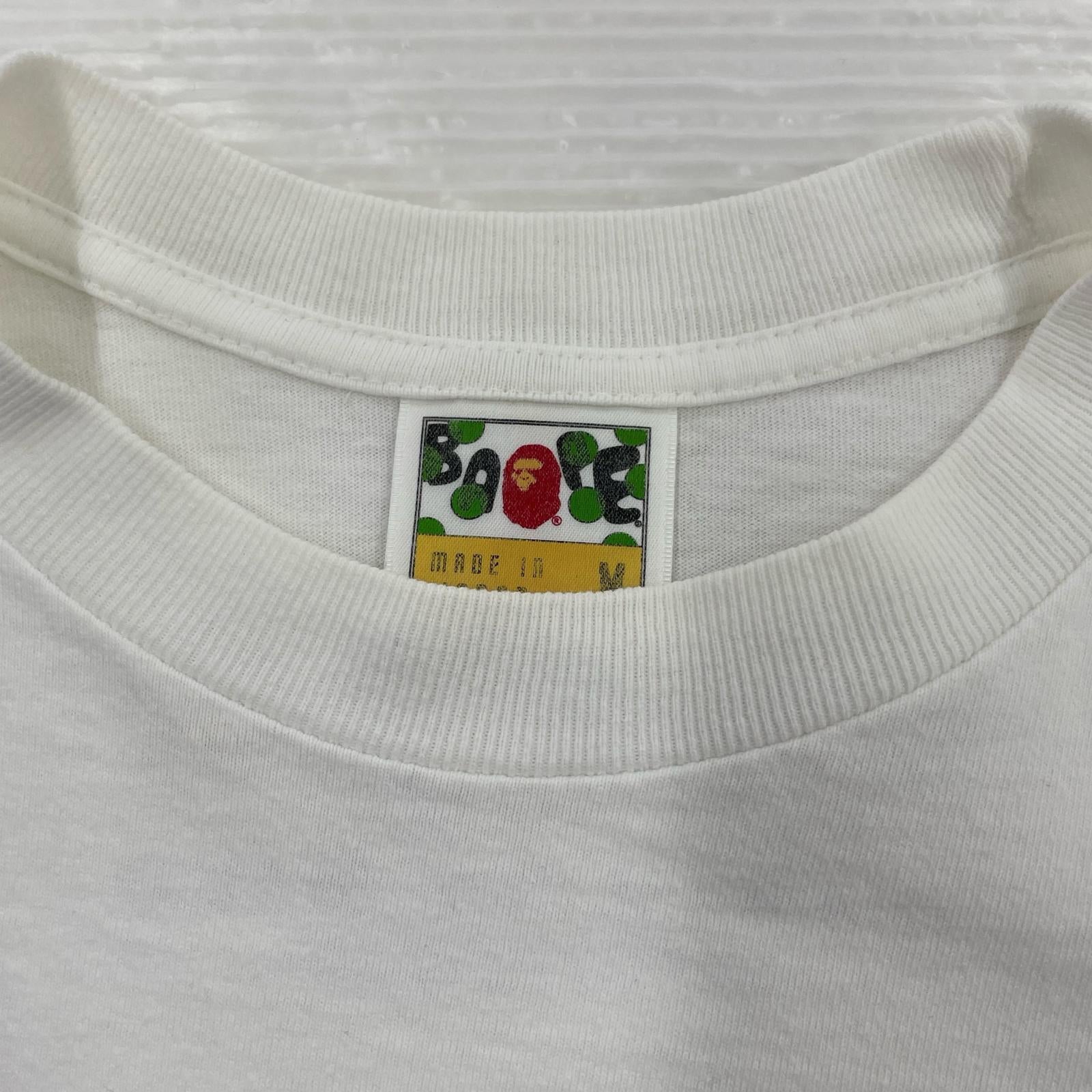 半袖Ｔシャツ A BATHING APE×SUPER MARIO 08SS マリオコラボ BABY MILO Tee M 白 M ホワイト