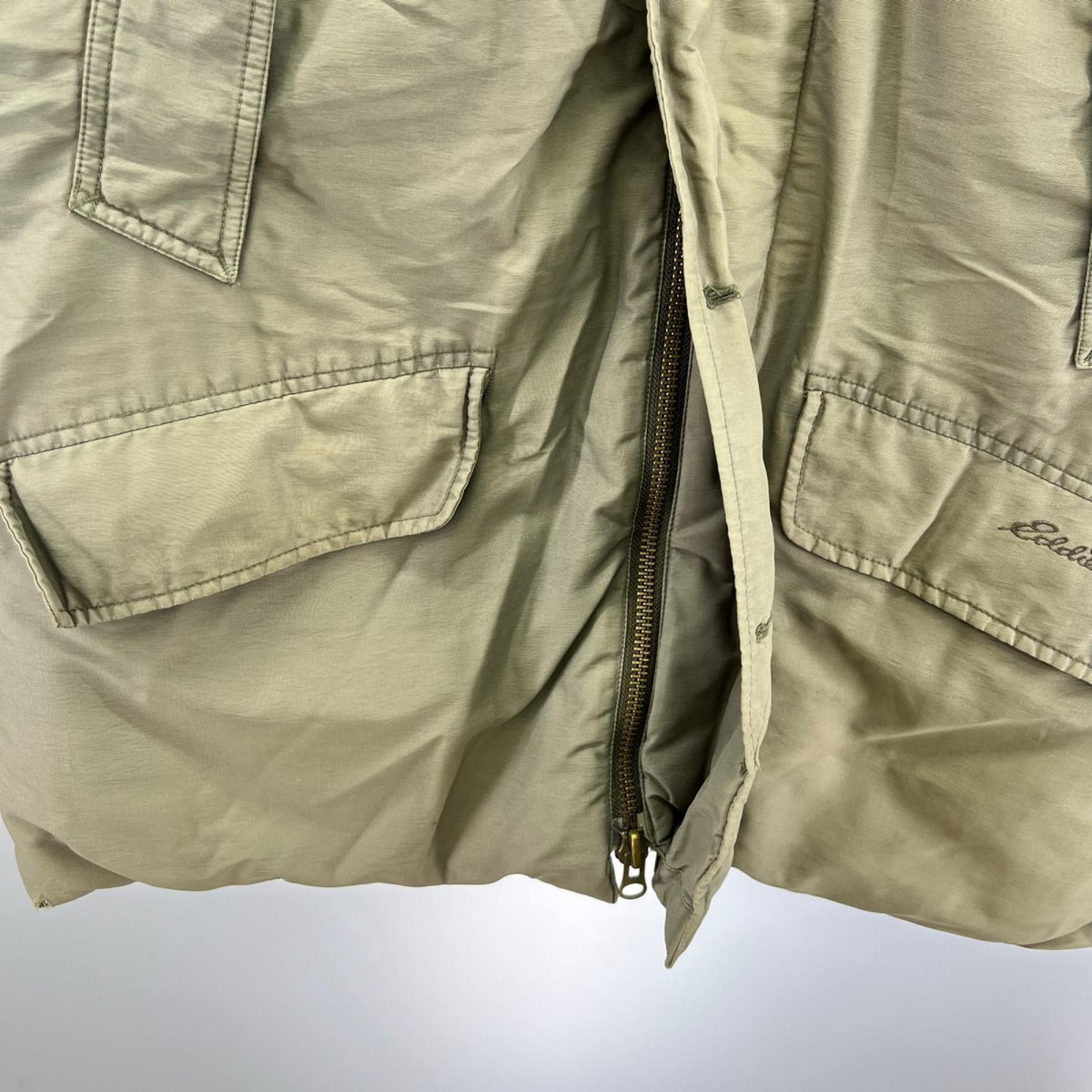 ダウンジャケット BAUER DOWN B-9 日の出ﾀｸﾞ復刻（L) L グリーン