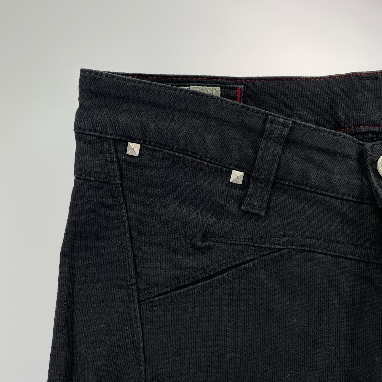 パンツ コットンパンツ スタッズ f5-2018 M ブラック