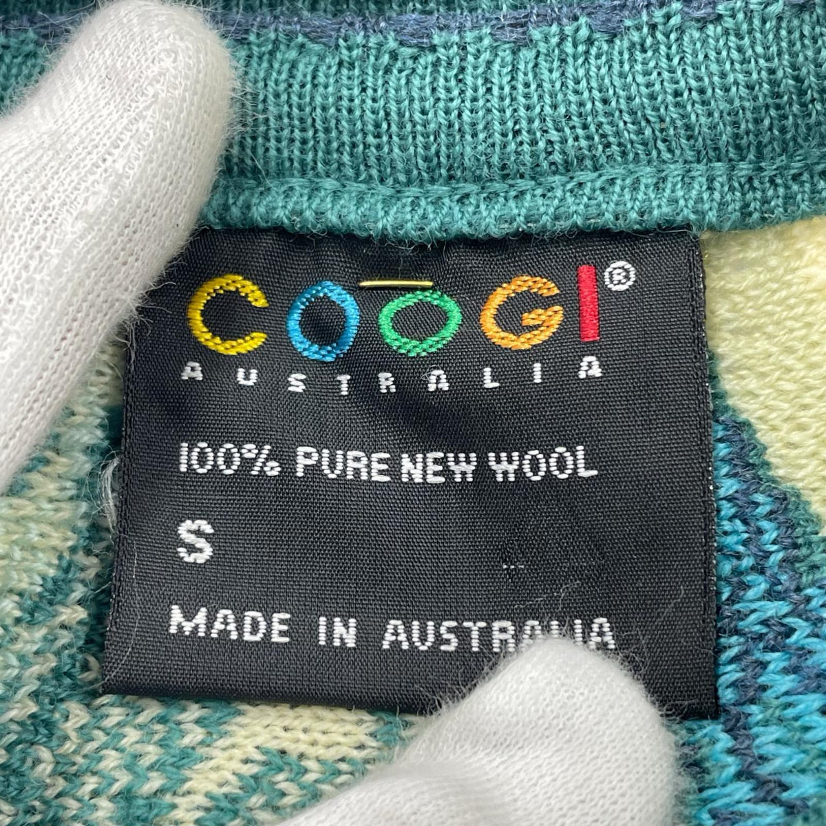 ニット COOGI 3Dニット 緑系 (S) S